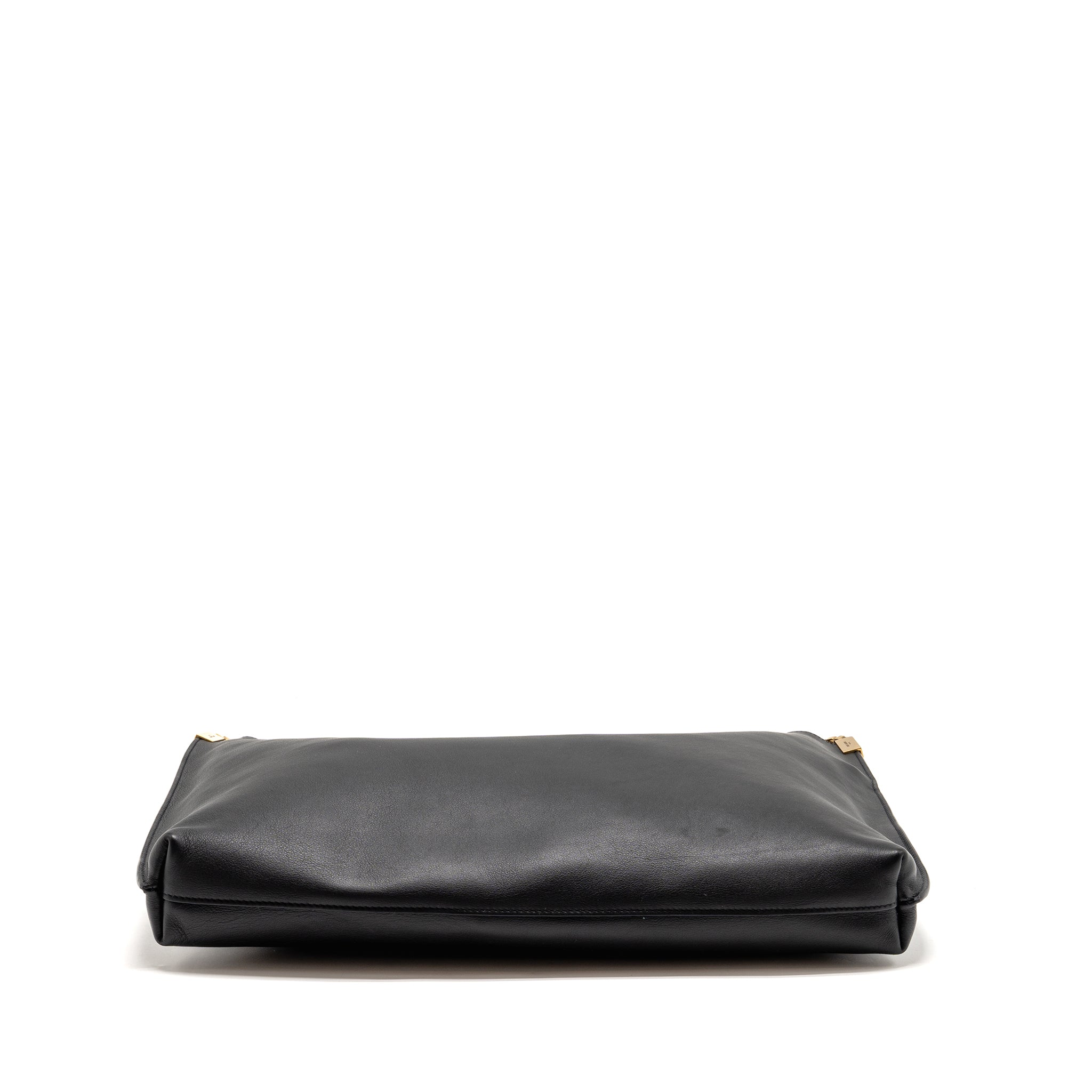 SAINT LAURENT/YSL SUZANNE HOBO BAG CALFSKIN BLACK GHW