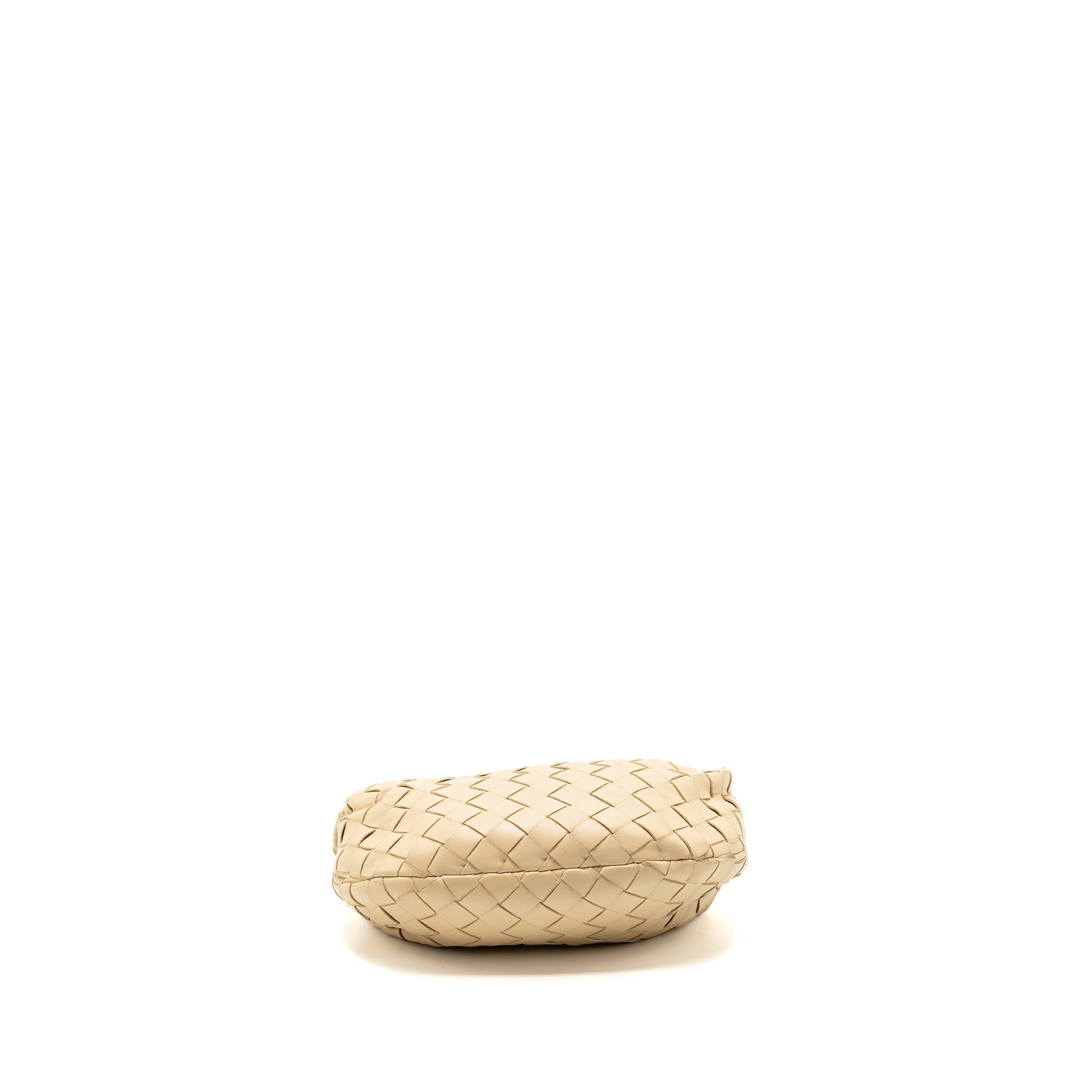 BOTTEGA VENETA MINI JODIE LAMBSKIN LIGHT BEIGE GHW