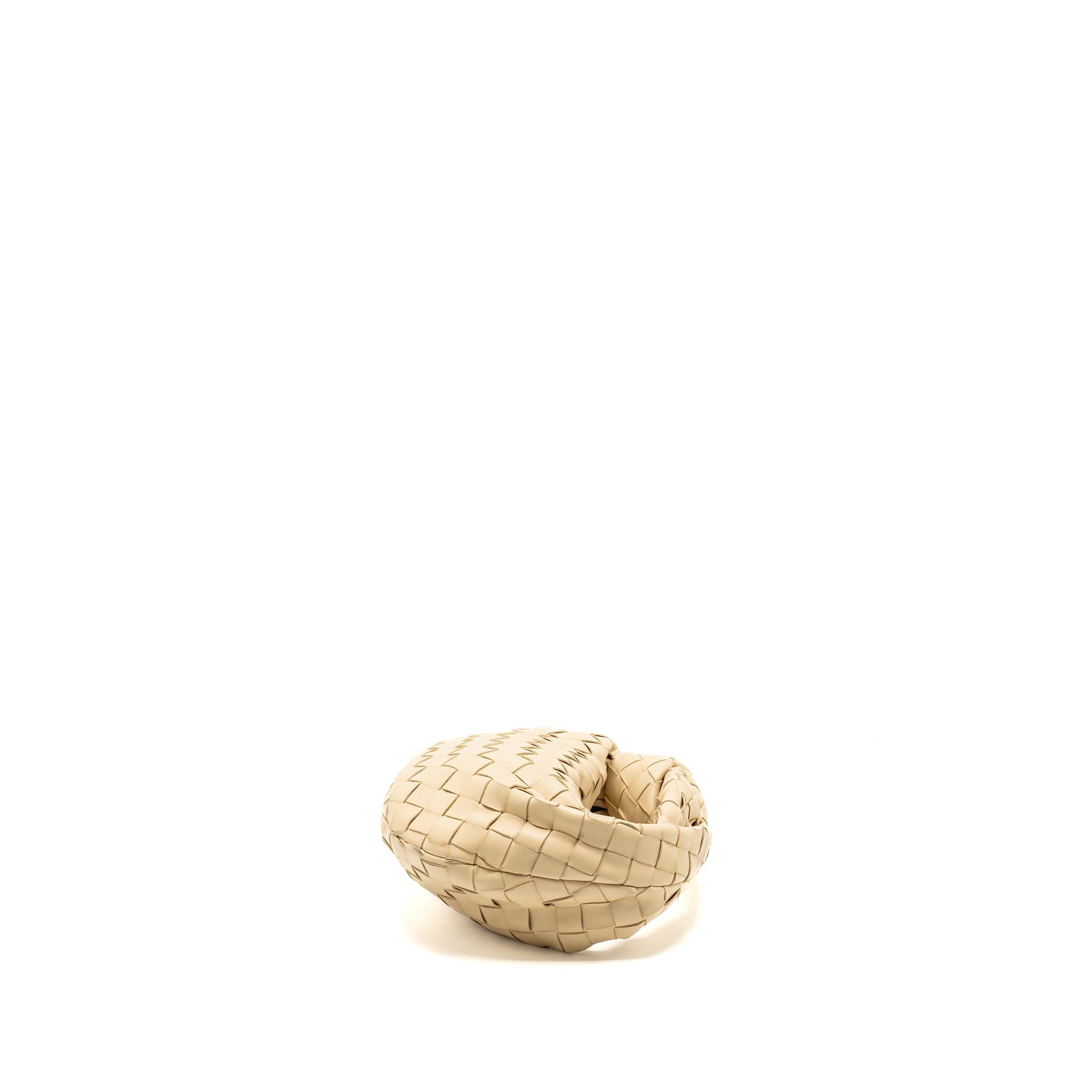 BOTTEGA VENETA MINI JODIE LAMBSKIN LIGHT BEIGE GHW