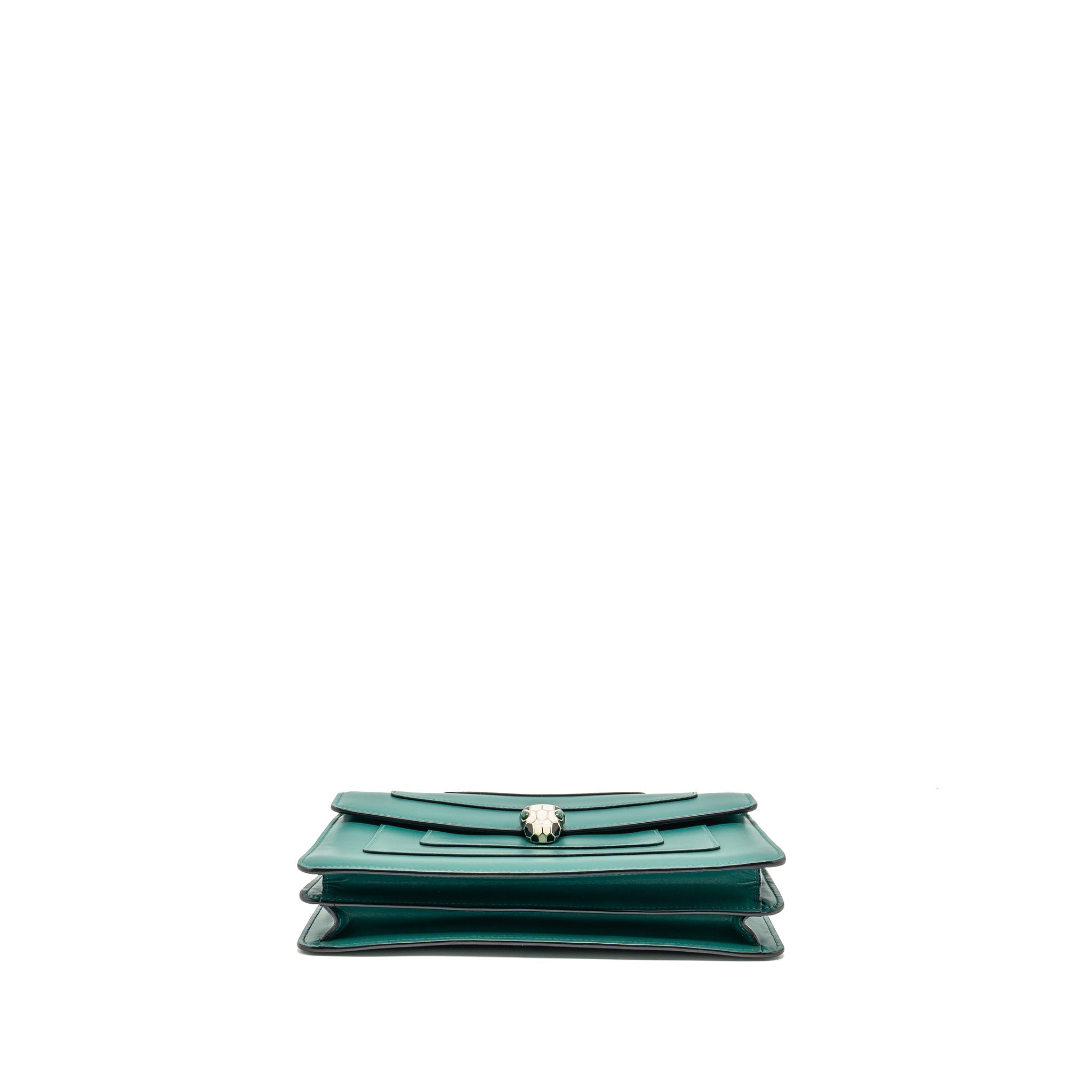 BVLGARI SERPENTI FOREVER SHOULDER BAG CALFSKIN GREEN LGHW