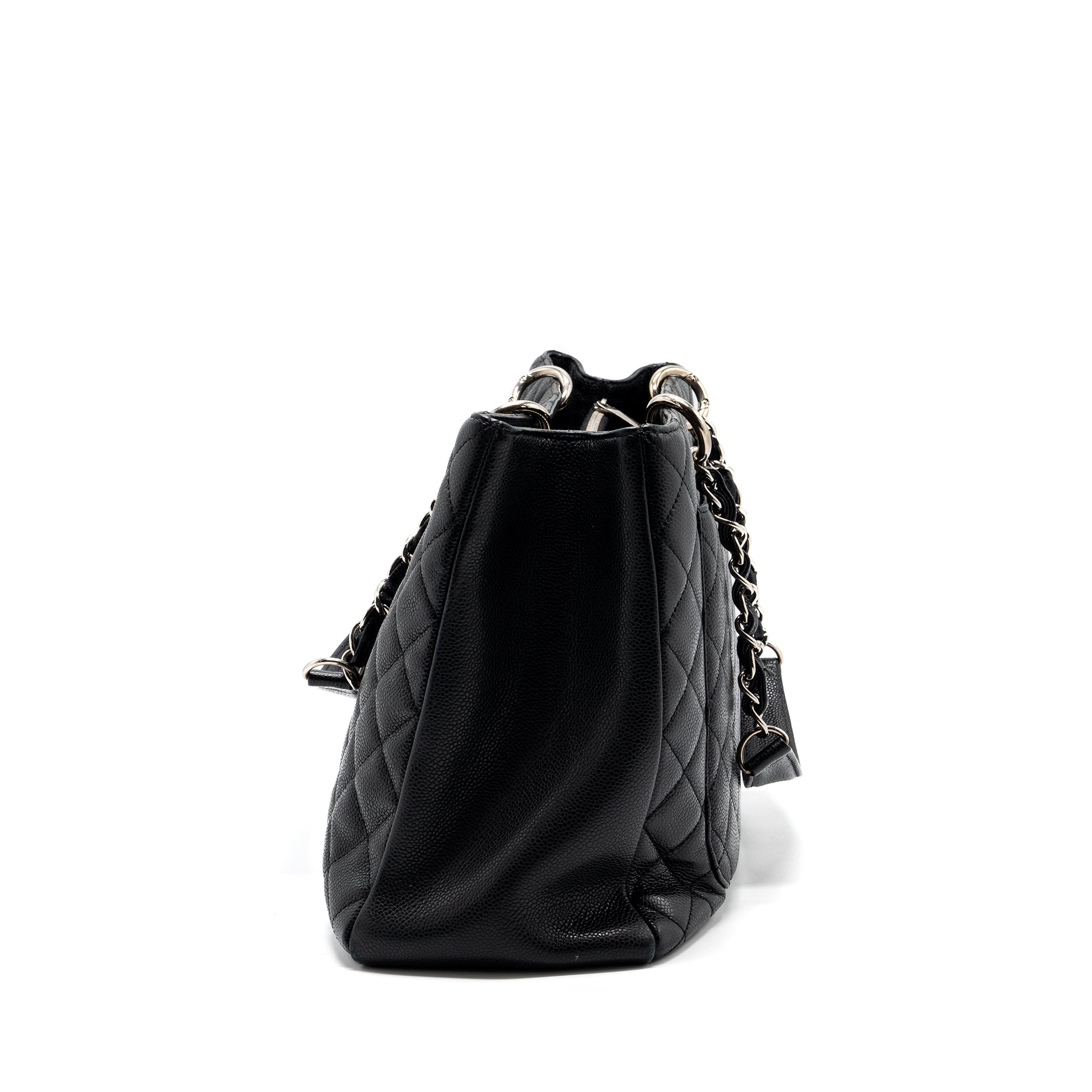CHANEL GRAND SHOPPING TOTE XL CAVIAR BLACK SHW