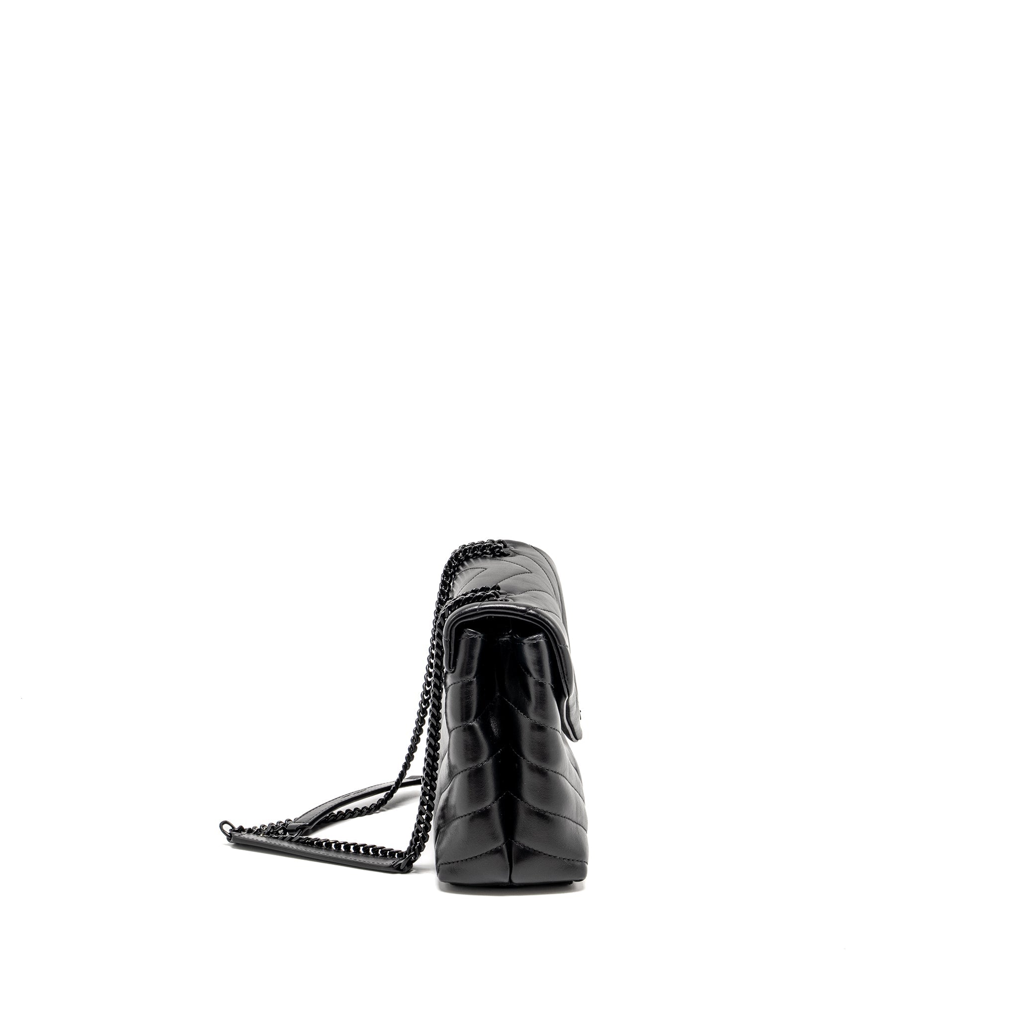 SAINT LAURENT/YSL SMALL LOULOU BAG CALFSKIN SO BLACK