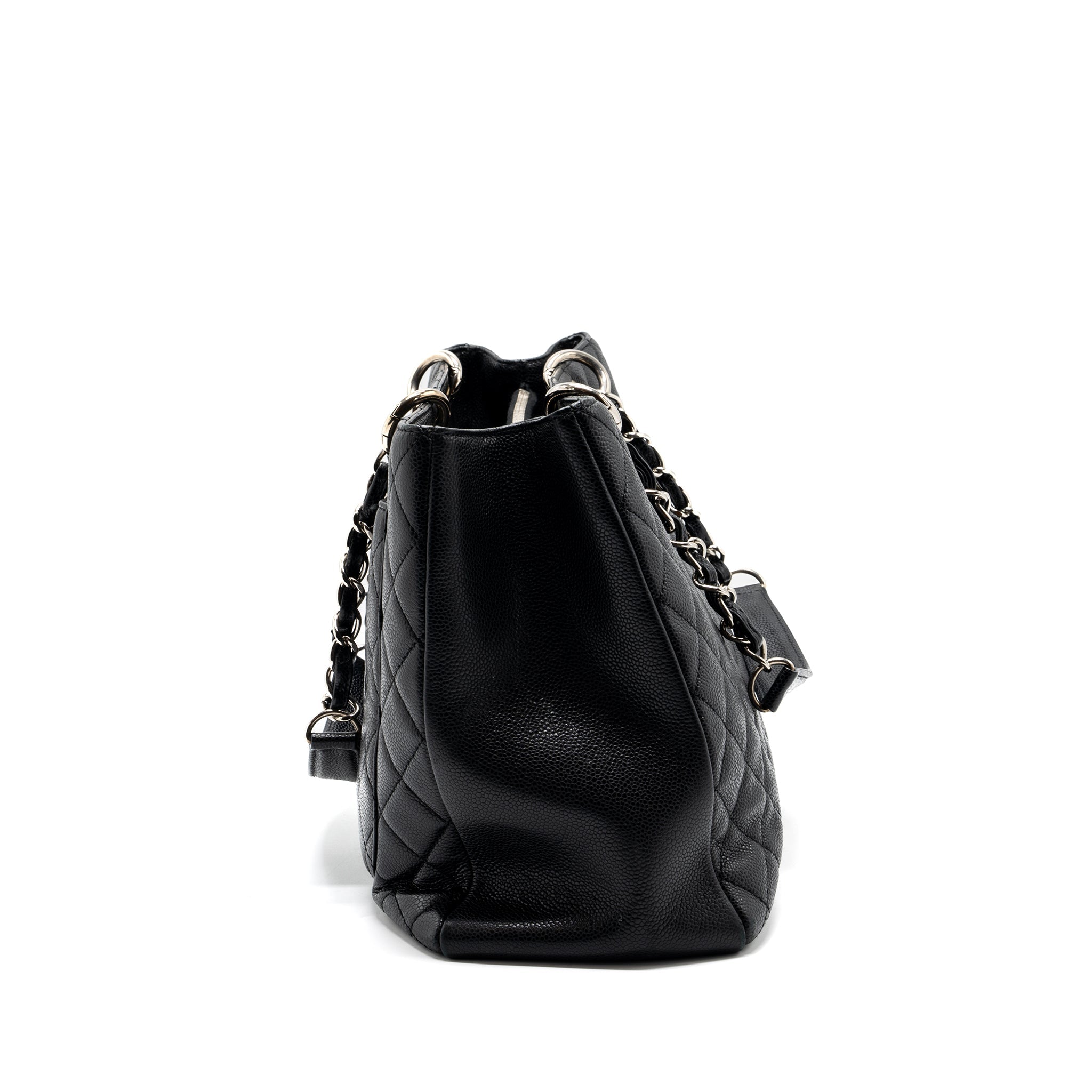 CHANEL GRAND SHOPPING TOTE XL CAVIAR BLACK SHW
