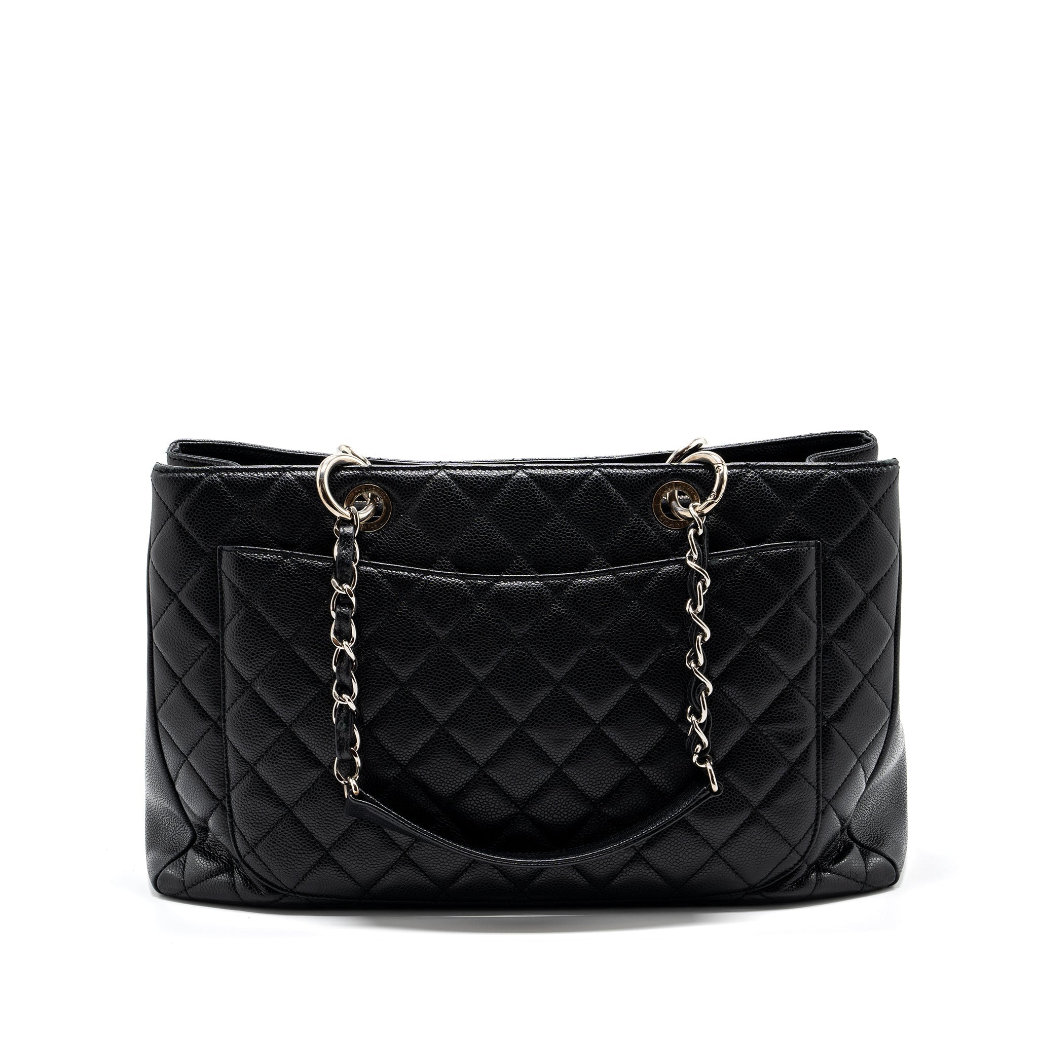 CHANEL GRAND SHOPPING TOTE XL CAVIAR BLACK SHW