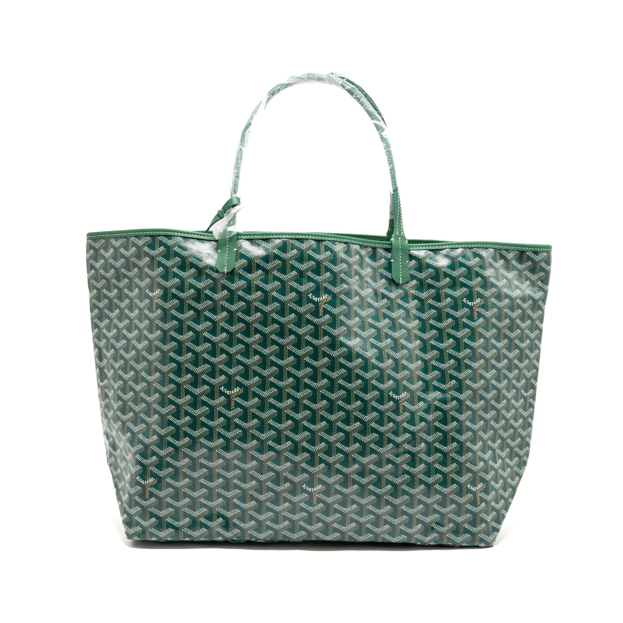 GOYARD SAINT LOUIS GM TOTE GOYARDINE CANVAS GREEN SHW