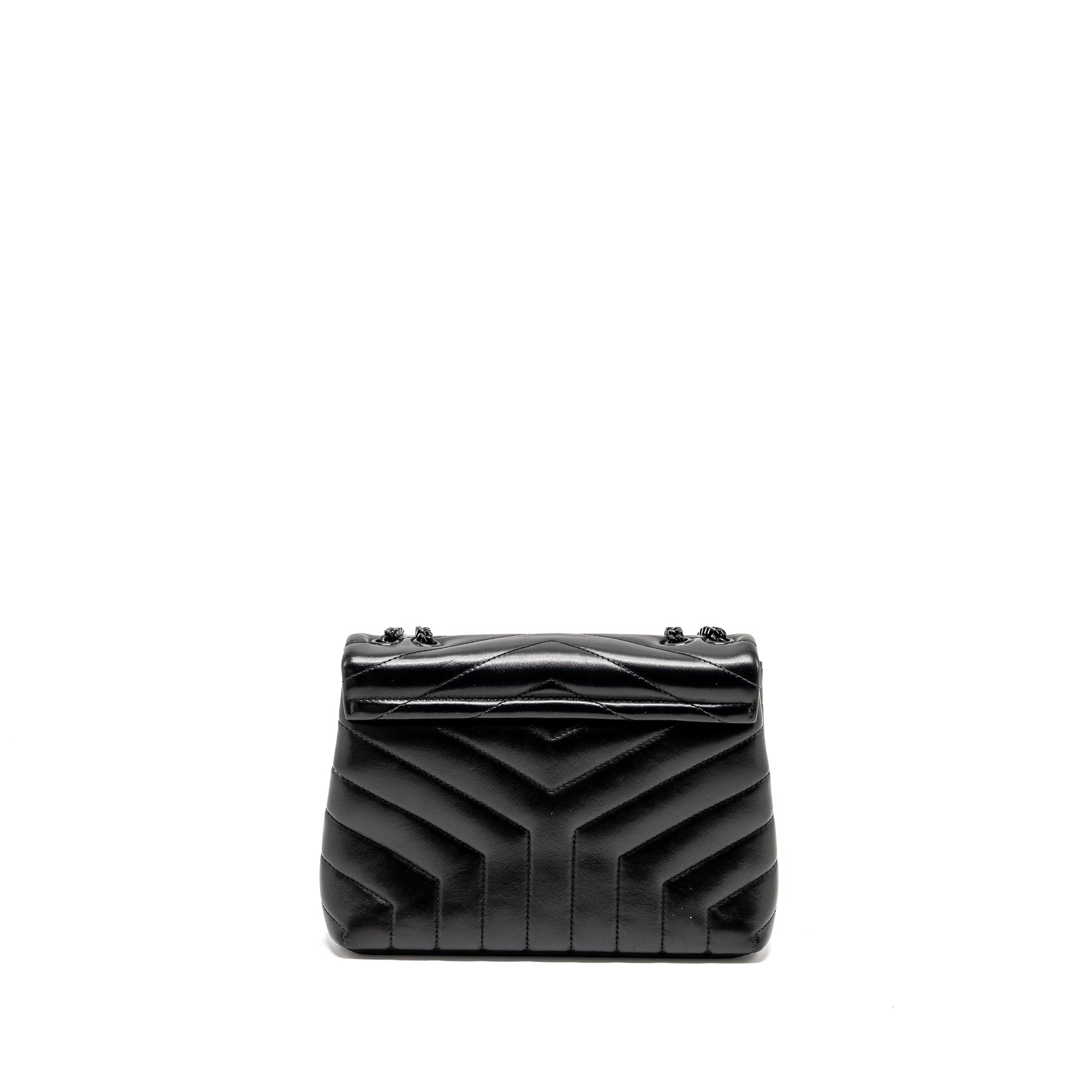 SAINT LAURENT/YSL SMALL LOULOU BAG CALFSKIN SO BLACK