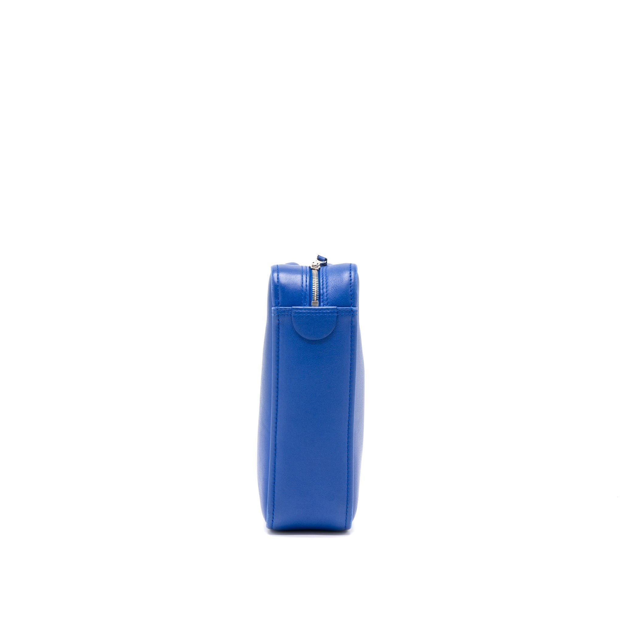 BALENCIAGA TRIANGLE DUFFLE BAG CALFSKIN BLUE SHW