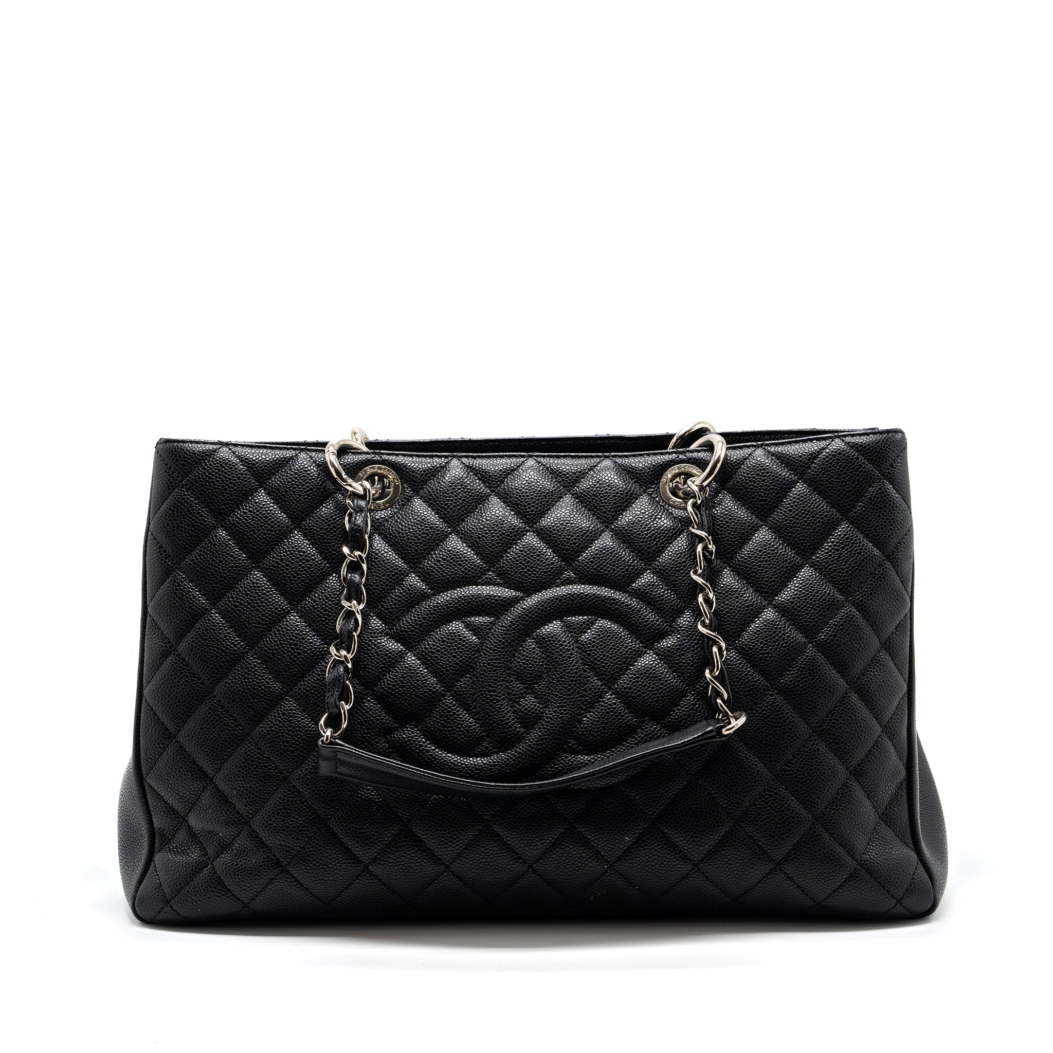 CHANEL GRAND SHOPPING TOTE XL CAVIAR BLACK SHW