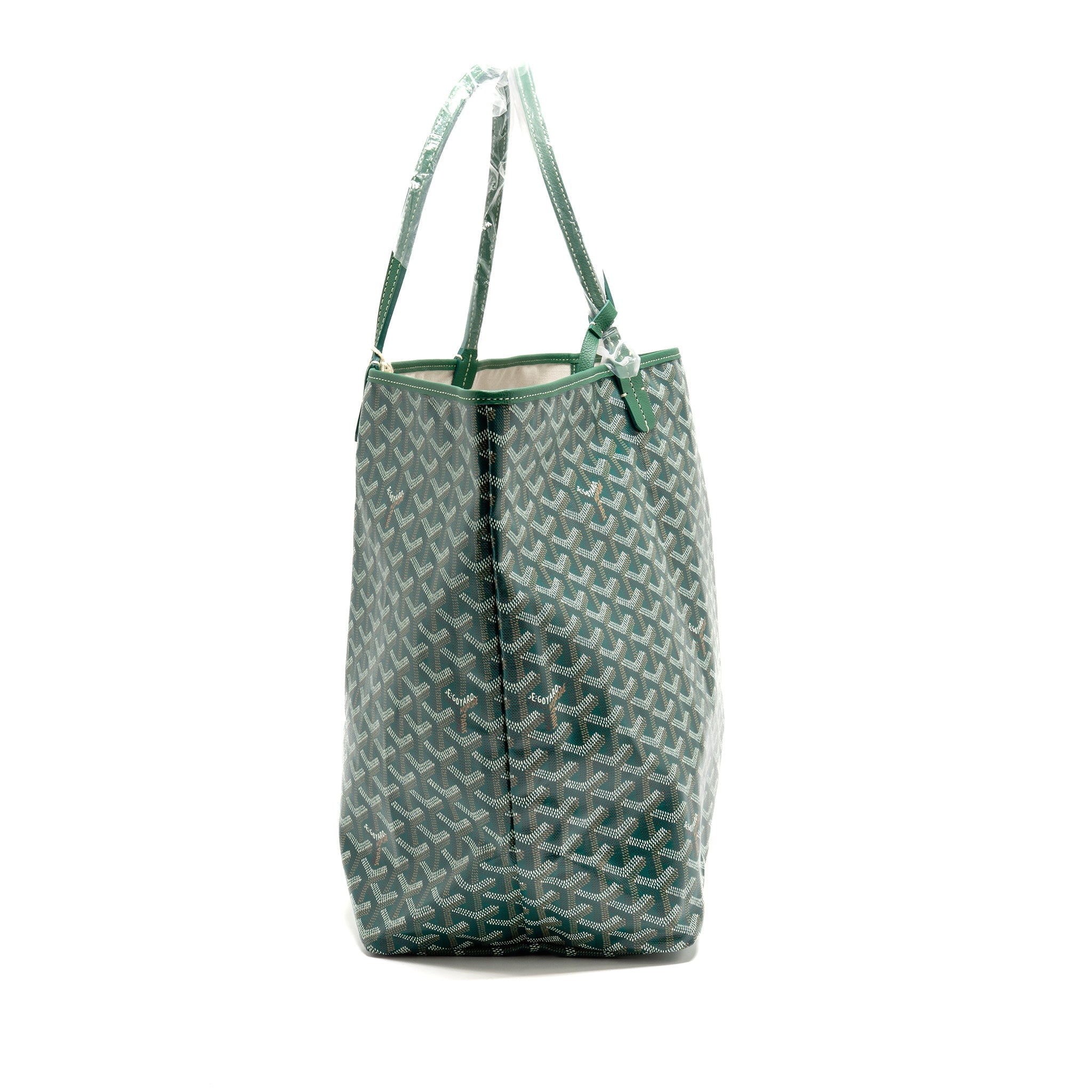 GOYARD SAINT LOUIS GM TOTE GOYARDINE CANVAS GREEN SHW