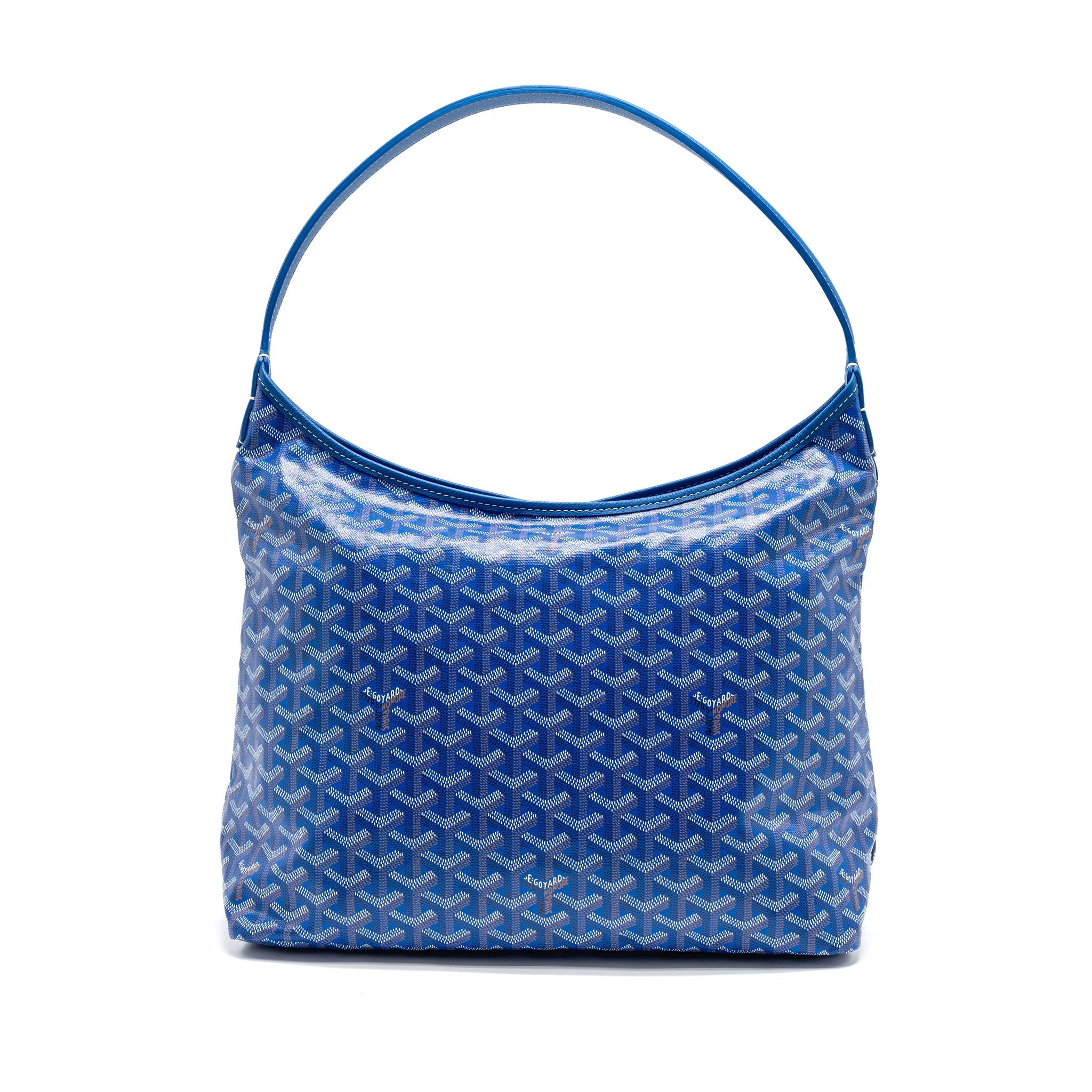 GOYARD BOHEME HOBO BAG GOYARDLINE CANVAS BLUE SHW