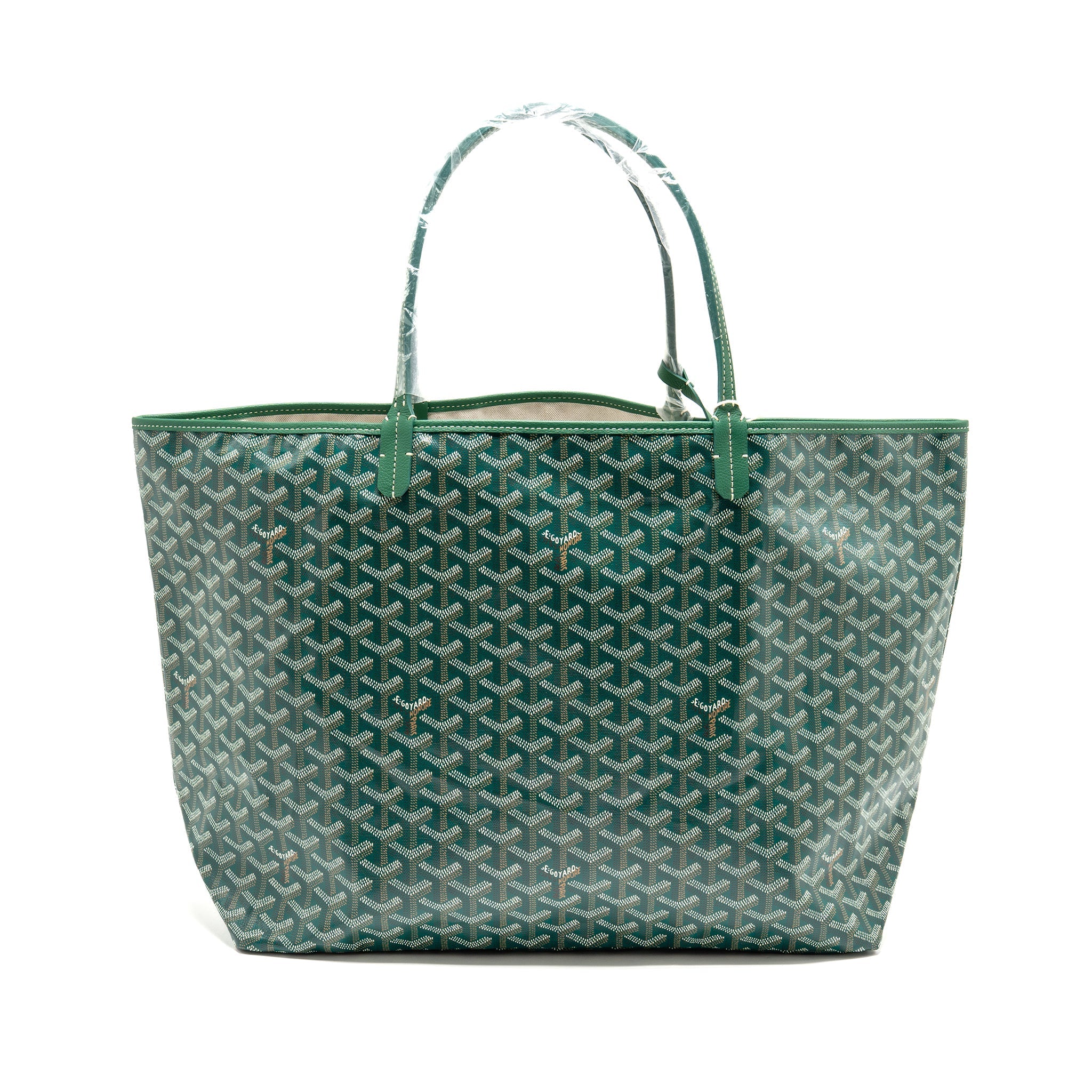 GOYARD SAINT LOUIS GM TOTE GOYARDINE CANVAS GREEN SHW