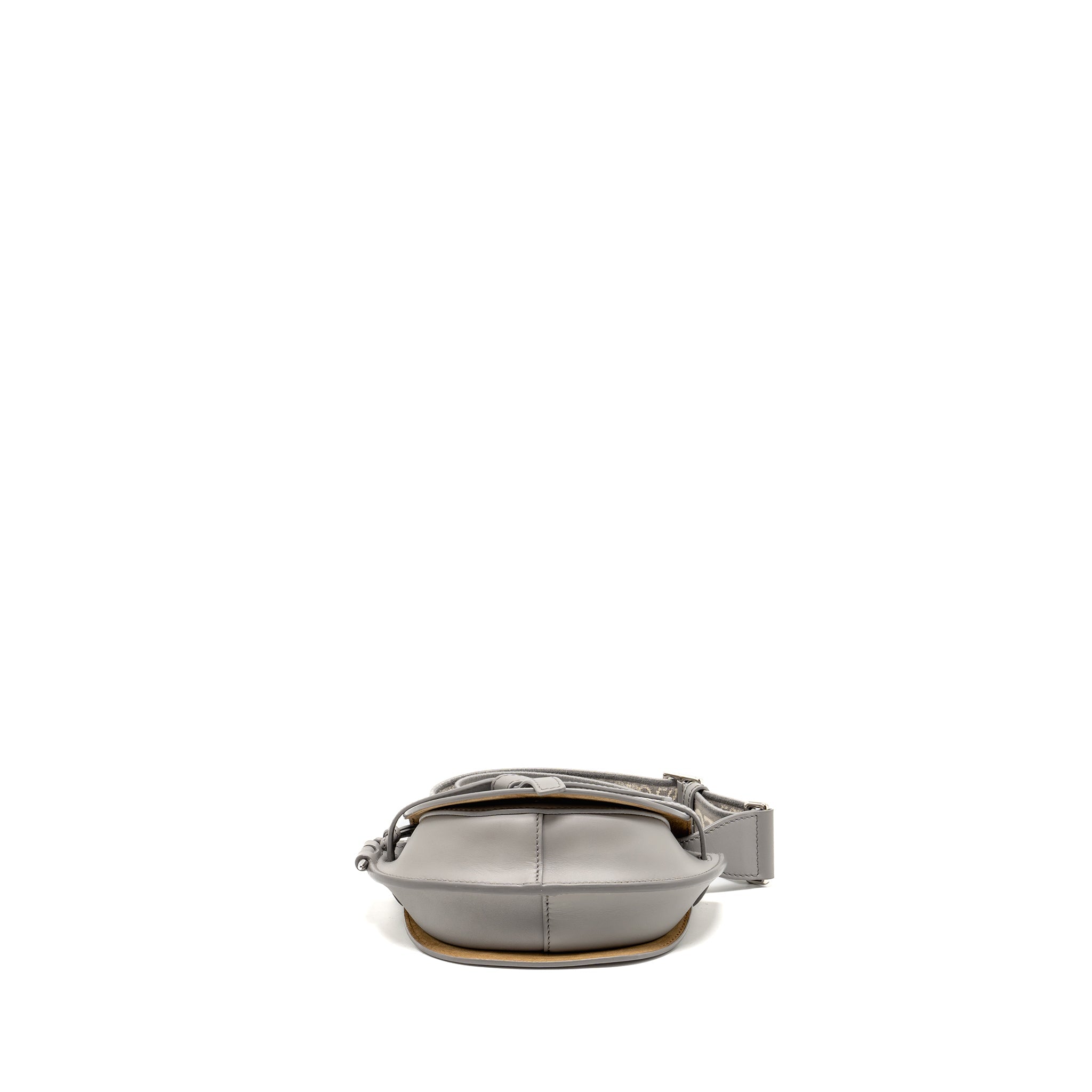 LOEWE MINI GATE DUAL BAG SOFT CALFSKIN JACQUARD GREY SHW