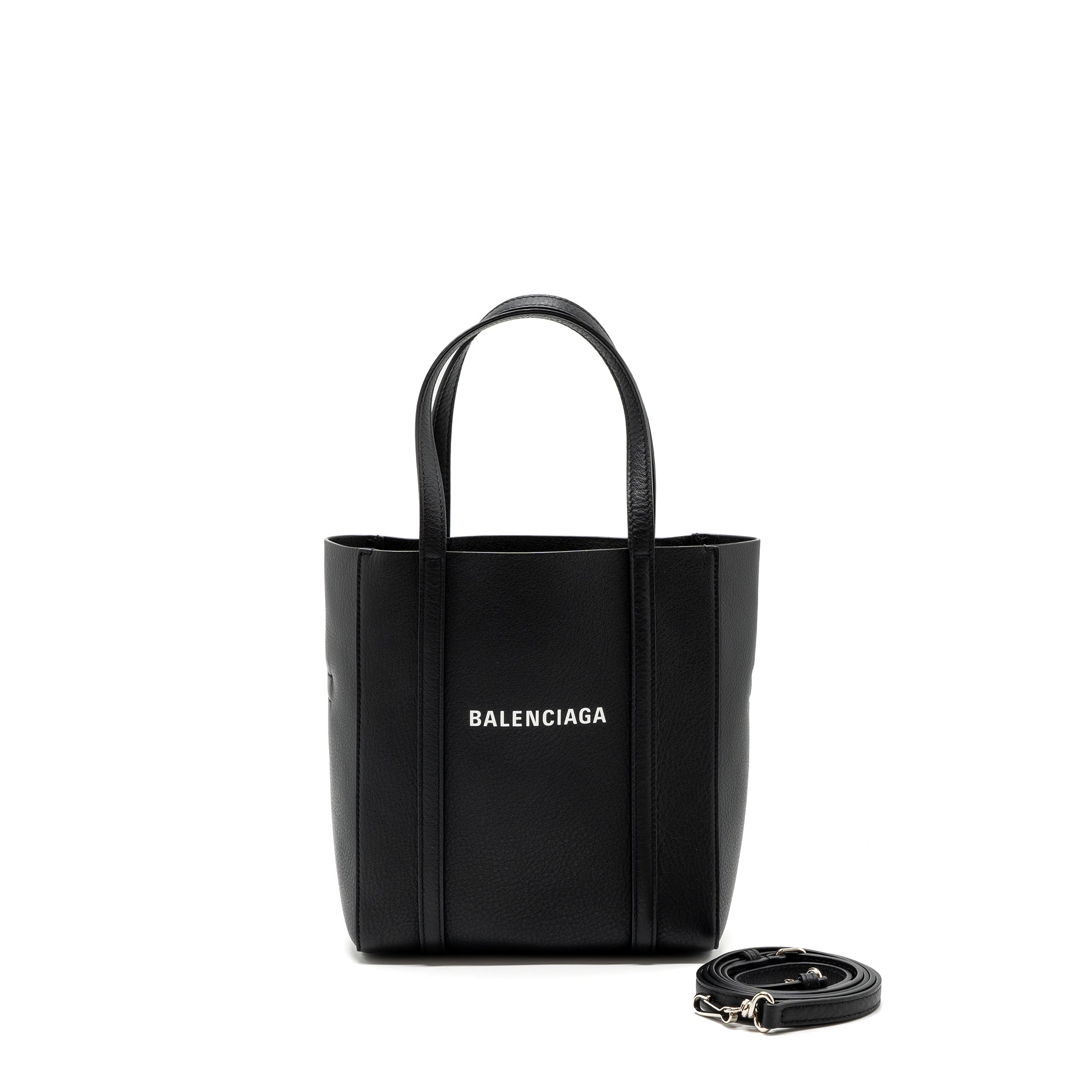 BALENCIAGA EVERYDAY XXS TOTE BAG CALFSKIN BLACK SHW