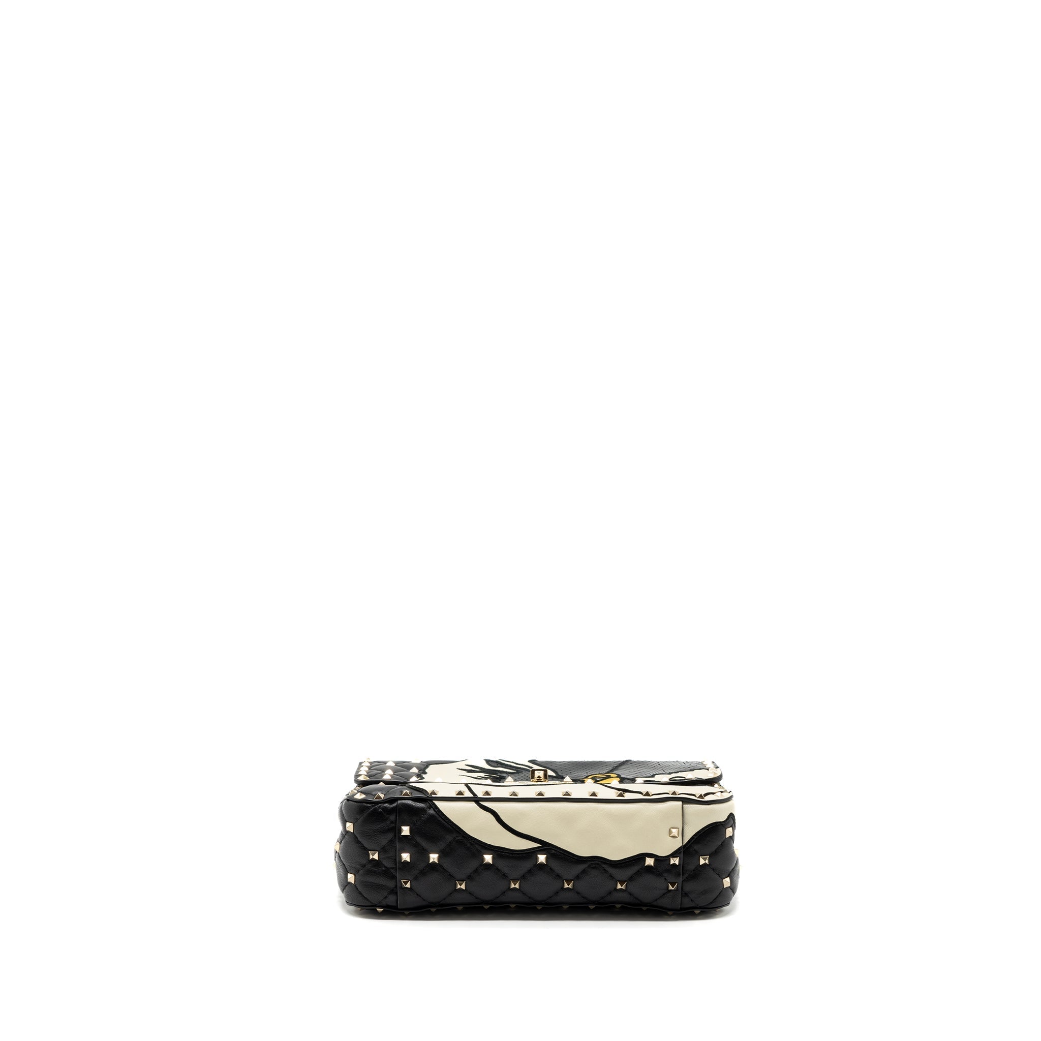 VALENTINO GARAVANI ROCKSTUD SPIKE SHOULDER BAG LEATHER/ PYTHON MULTICOLOUR LGHW