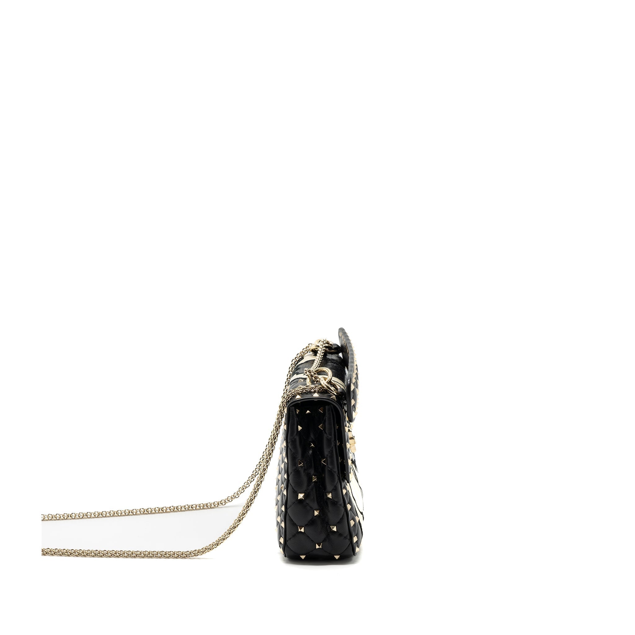 VALENTINO GARAVANI ROCKSTUD SPIKE SHOULDER BAG LEATHER/ PYTHON MULTICOLOUR LGHW