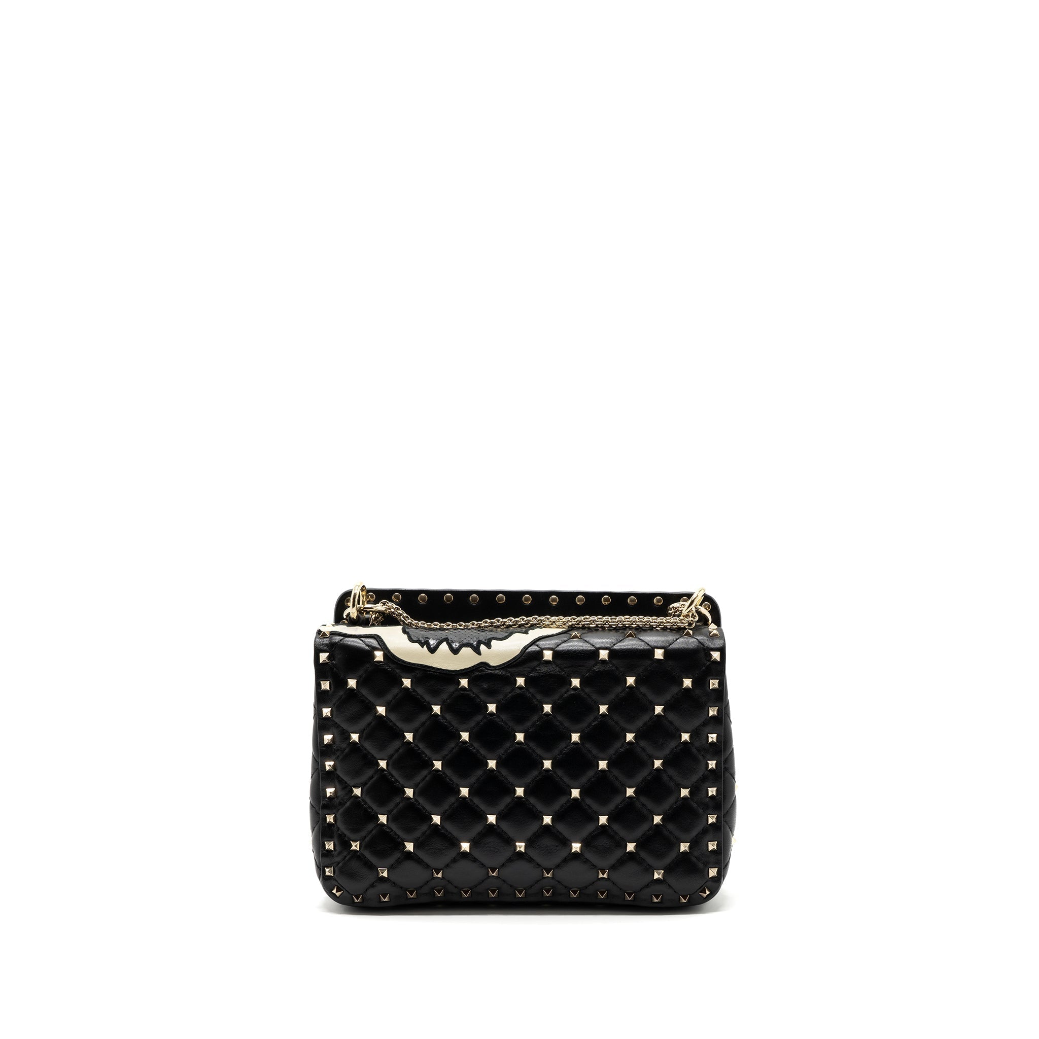 VALENTINO GARAVANI ROCKSTUD SPIKE SHOULDER BAG LEATHER/ PYTHON MULTICOLOUR LGHW