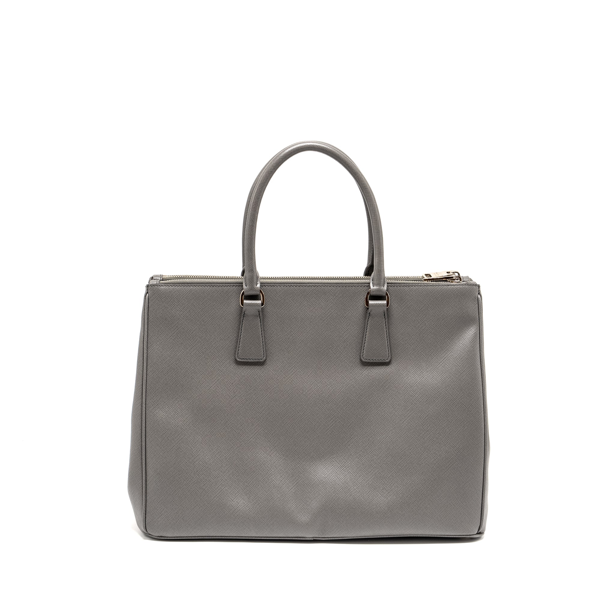 PRADA GALLERIA SAFFIANO TOTE BAG CALFSKIN GREY SHW