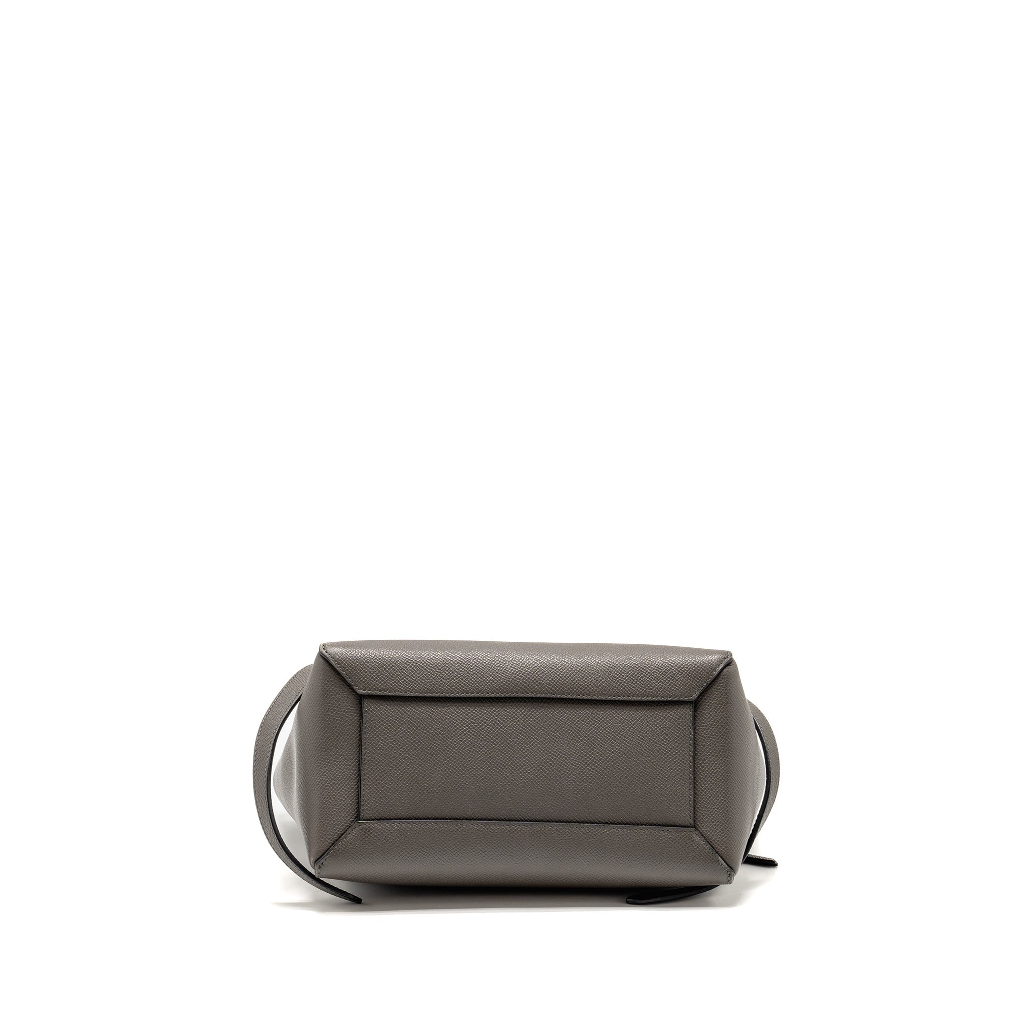 CELINE MICRO BELT BAG GRAINED CALFSKIN GREY GHW