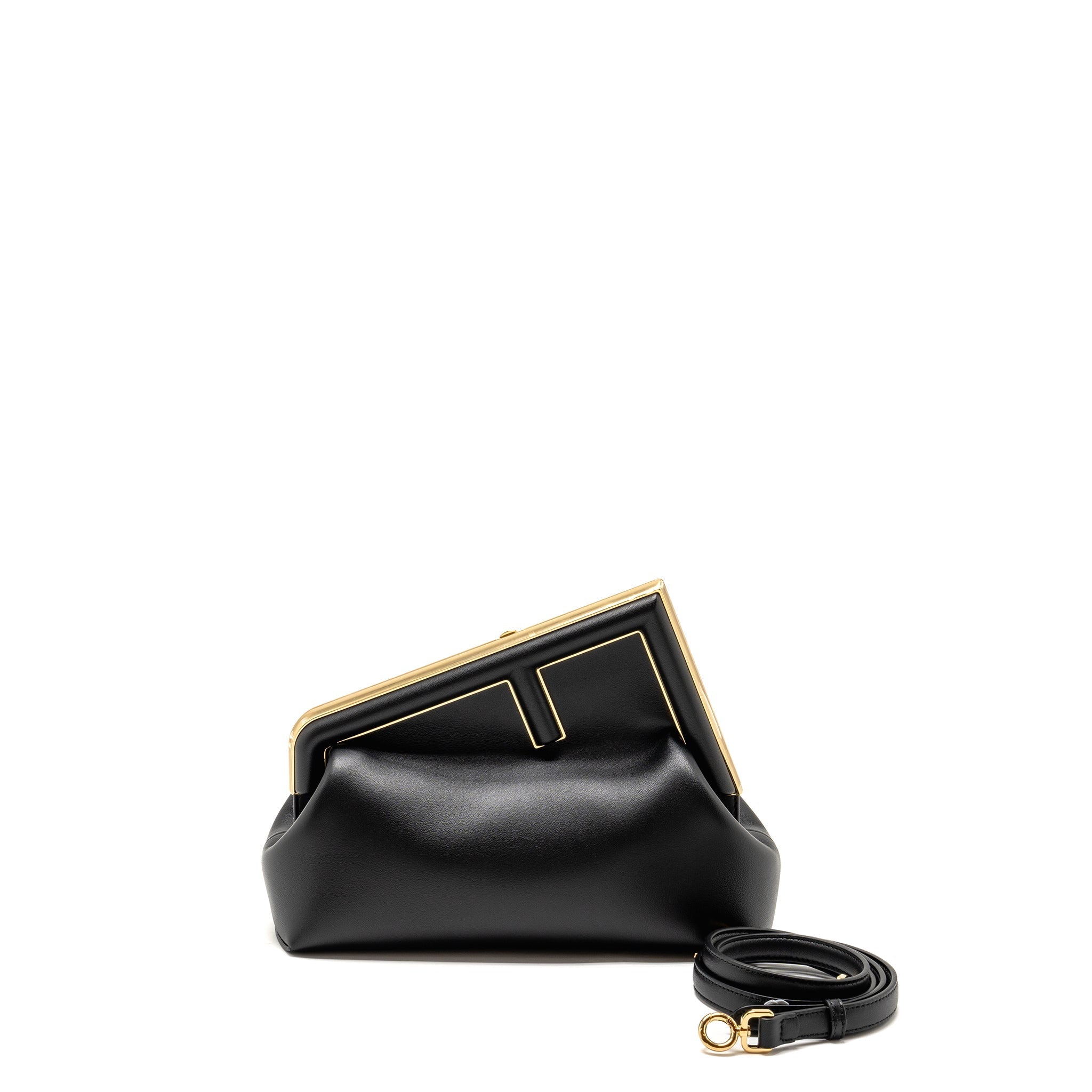 FENDI MEDIUM FENDI FIRST BAG NAPPA BLACK GHW
