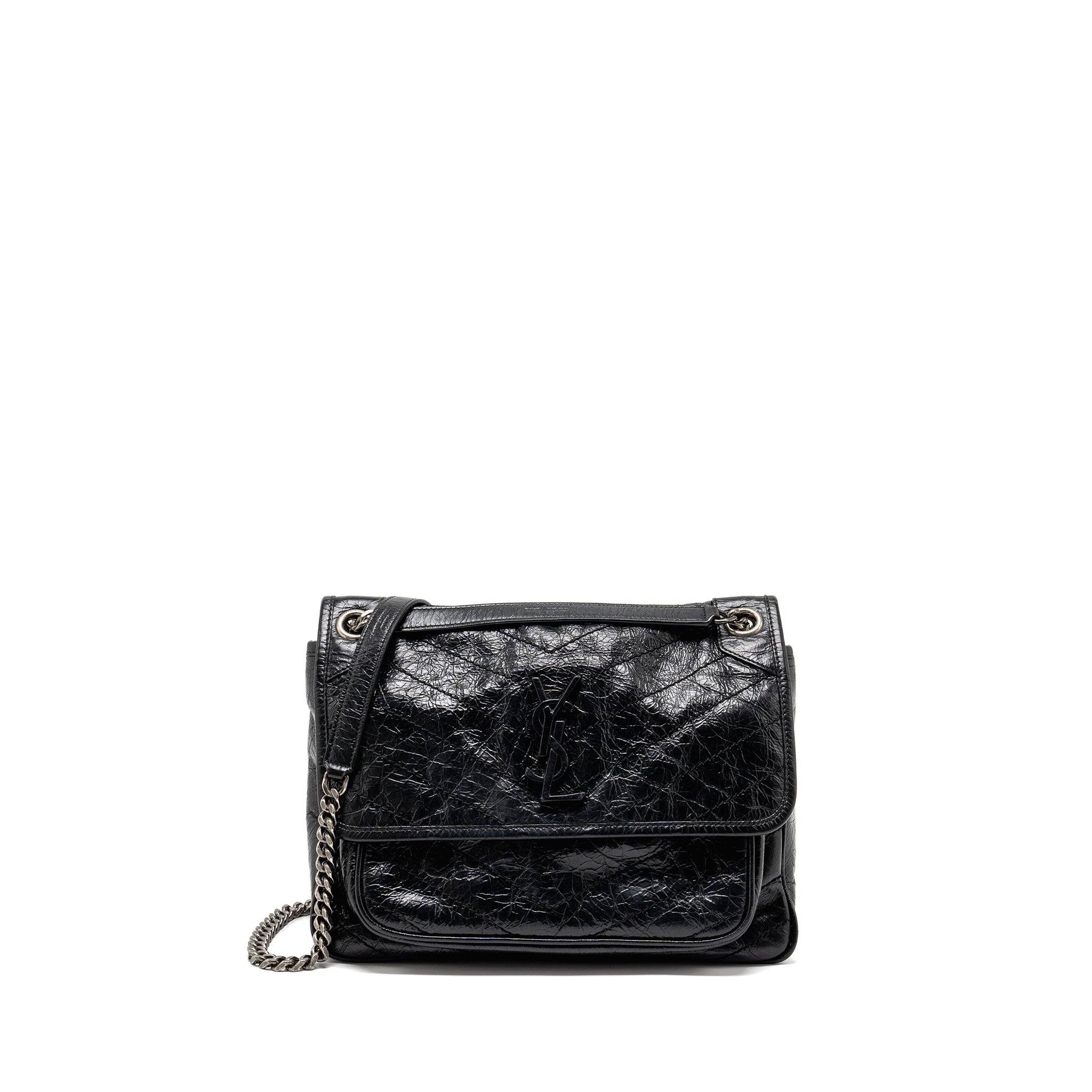 SAINT LAURENT MEDIUM NIKI CALFSKIN BLACK SHW
