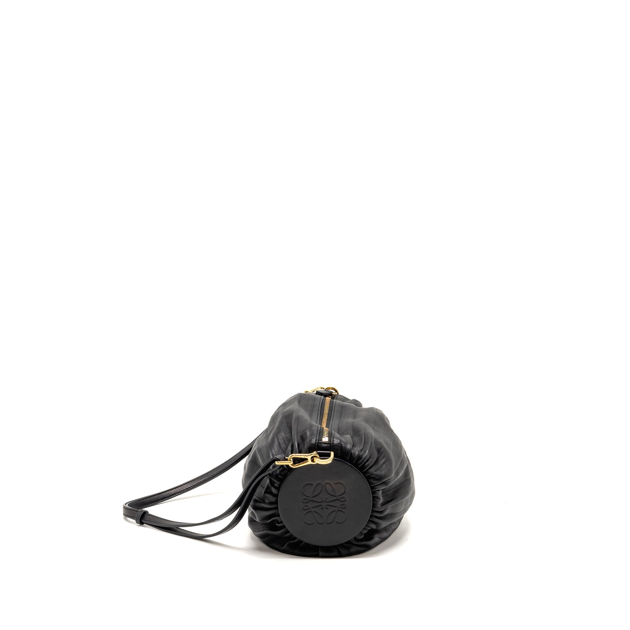 LOEWE BRACELET POUCH LAMBSKIN BLACK GHW