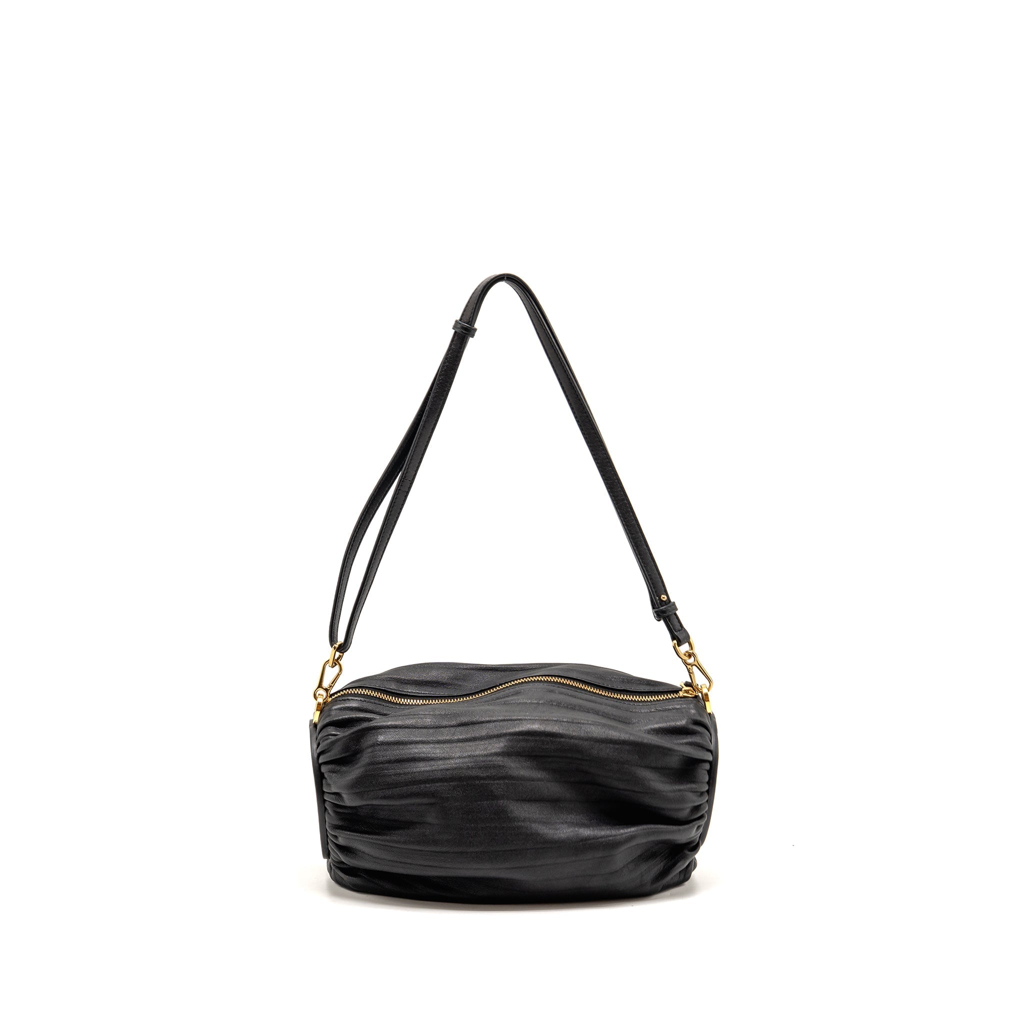 LOEWE BRACELET POUCH LAMBSKIN BLACK GHW