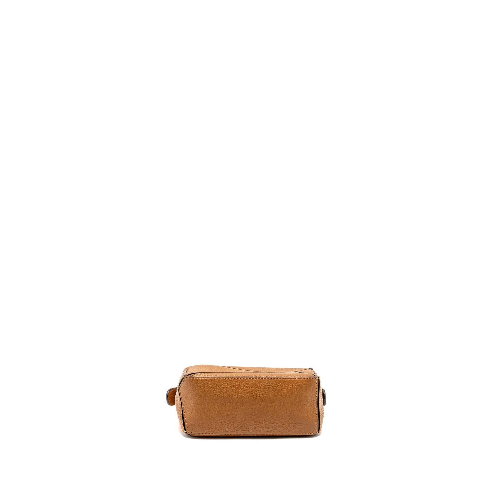 LOEWE MINI PUZZLE BAG CALFSKIN TAN GHW