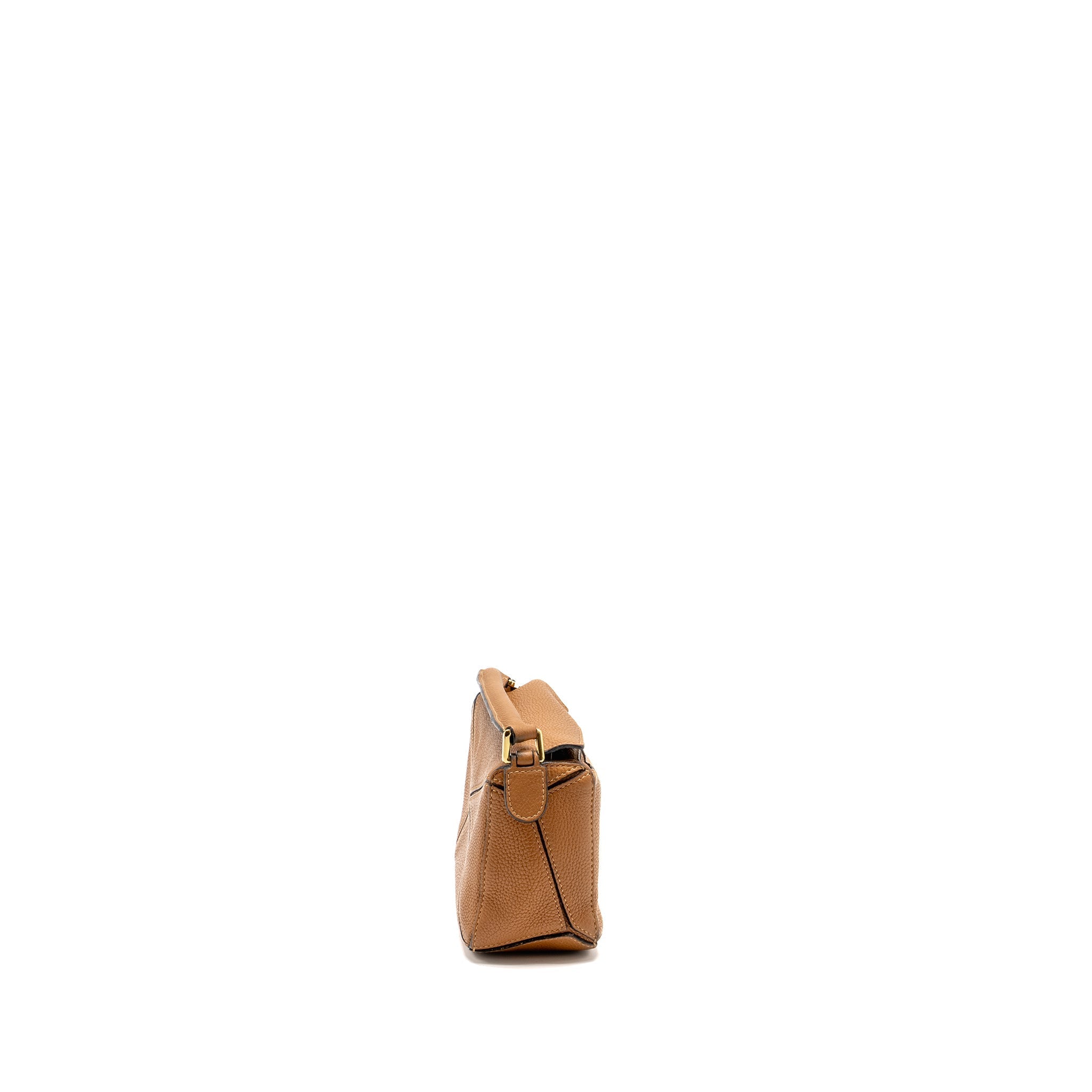 LOEWE MINI PUZZLE BAG CALFSKIN TAN GHW