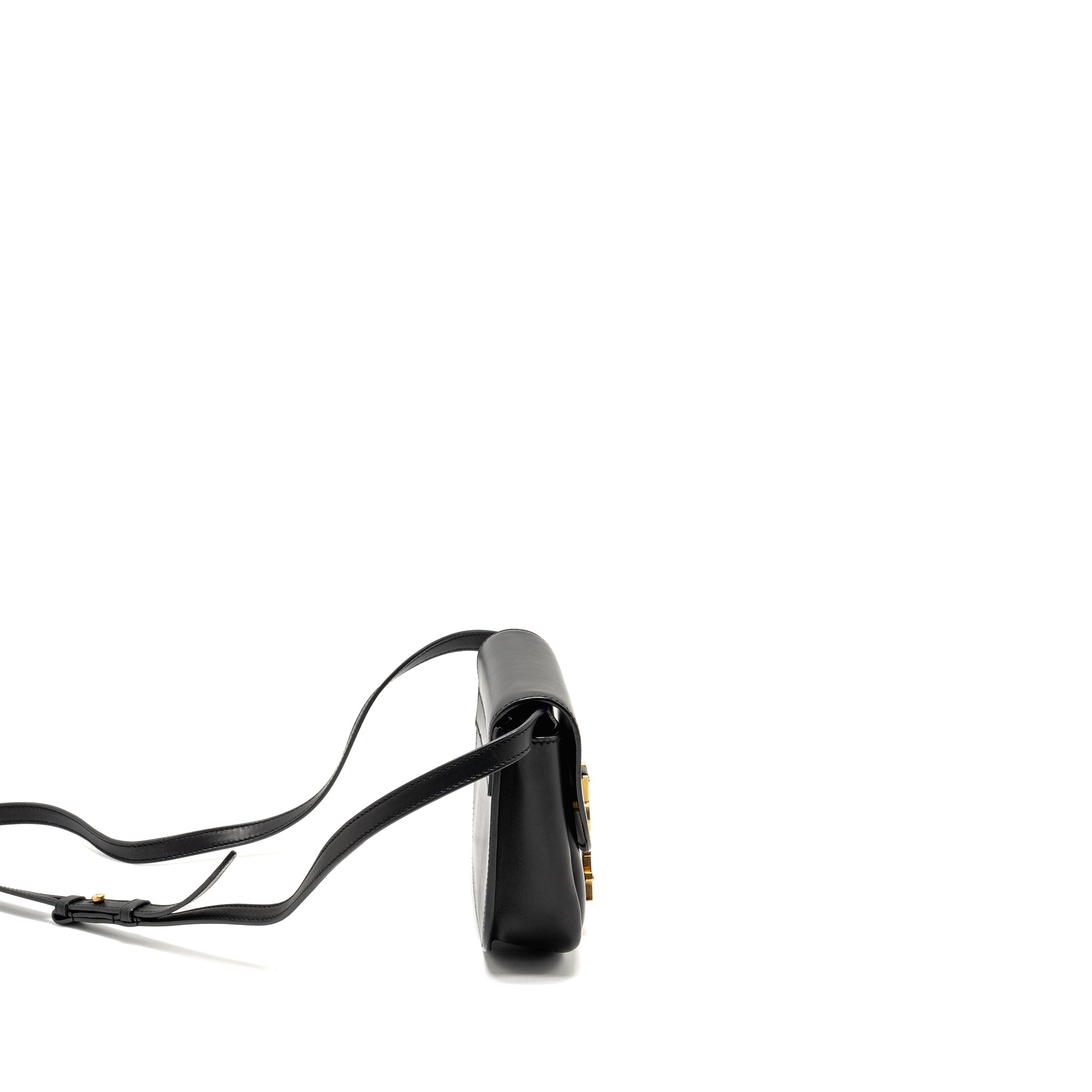 SAINT LAURENT/YSL KAIA BAG CALFSKIN BLACK GHW