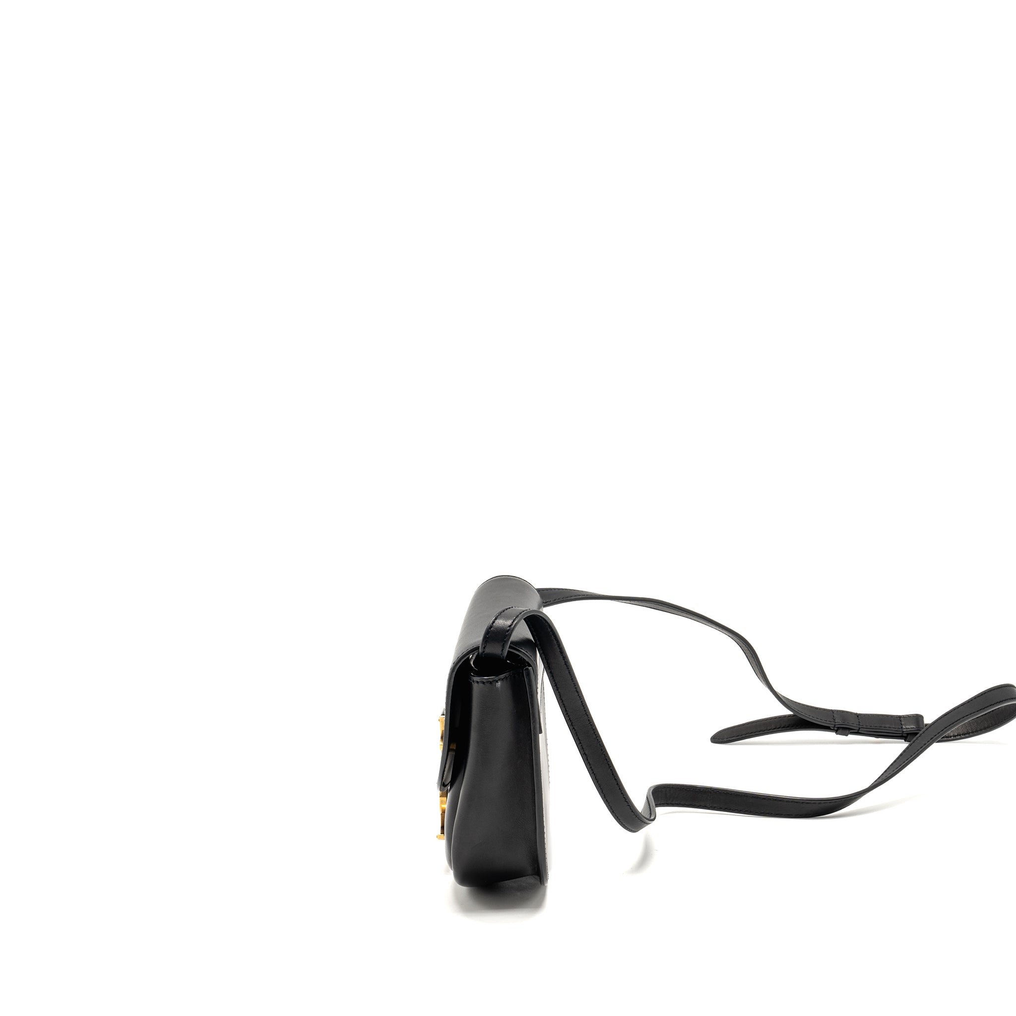 SAINT LAURENT/YSL KAIA BAG CALFSKIN BLACK GHW