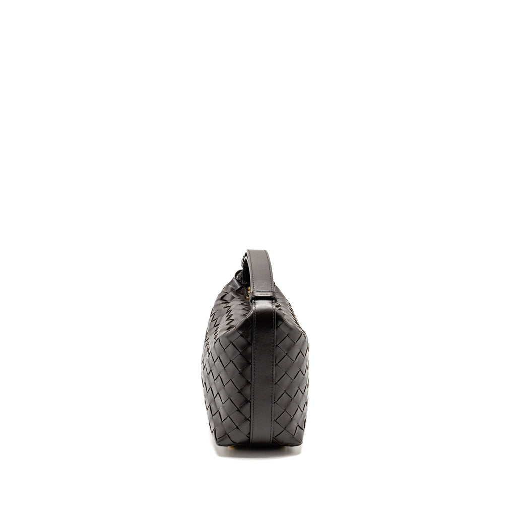 BOTTEGA VENETA WALLACE INTRECCIATO CALFSKIN FONDANT GHW