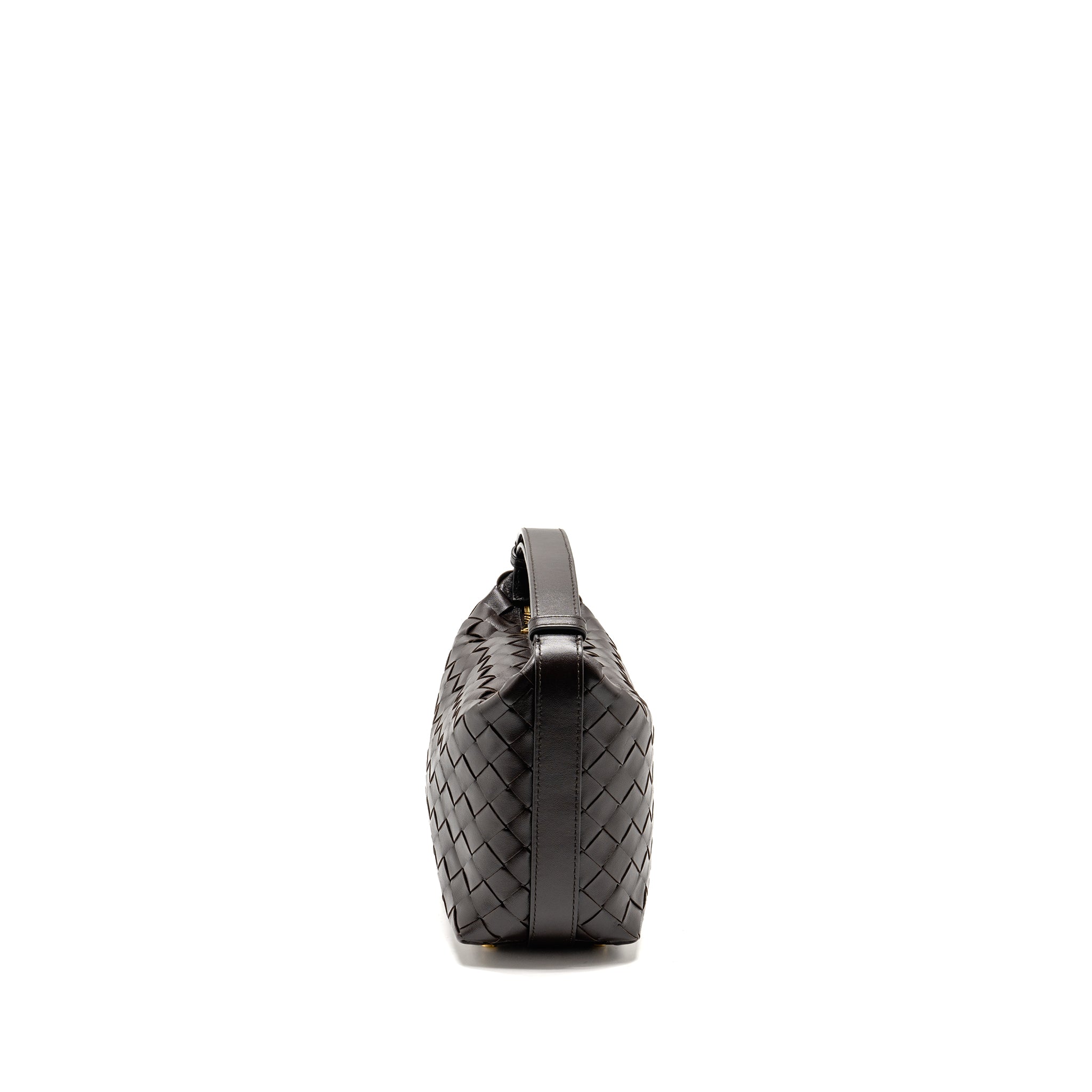 BOTTEGA VENETA WALLACE INTRECCIATO CALFSKIN FONDANT GHW