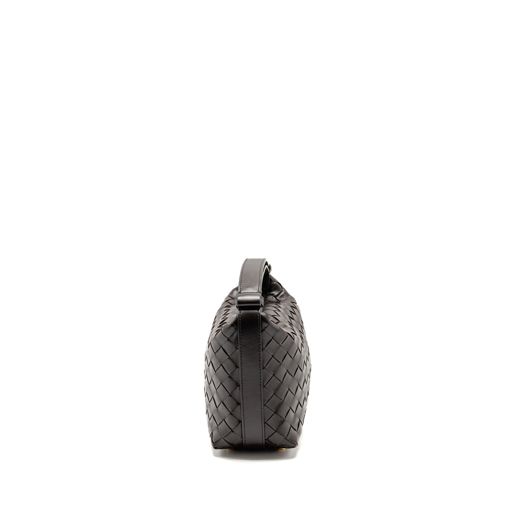 BOTTEGA VENETA WALLACE INTRECCIATO CALFSKIN FONDANT GHW