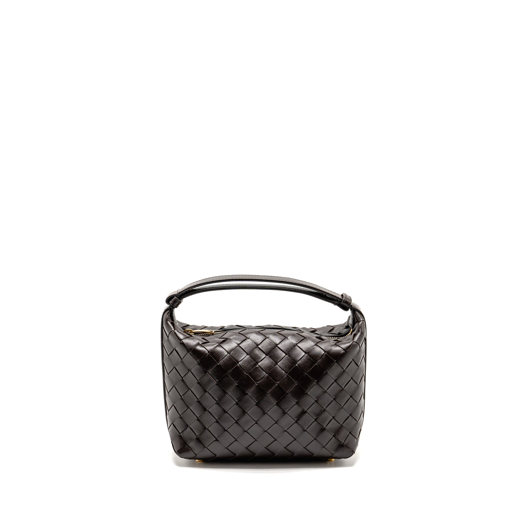 BOTTEGA VENETA WALLACE INTRECCIATO CALFSKIN FONDANT GHW