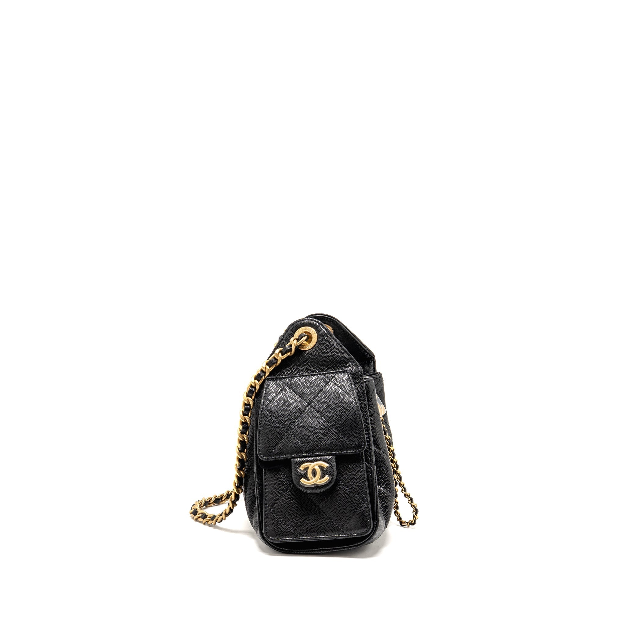 CHANEL MINI 25 BAG CAVIAR BLACK GHW (MICROCHIP)