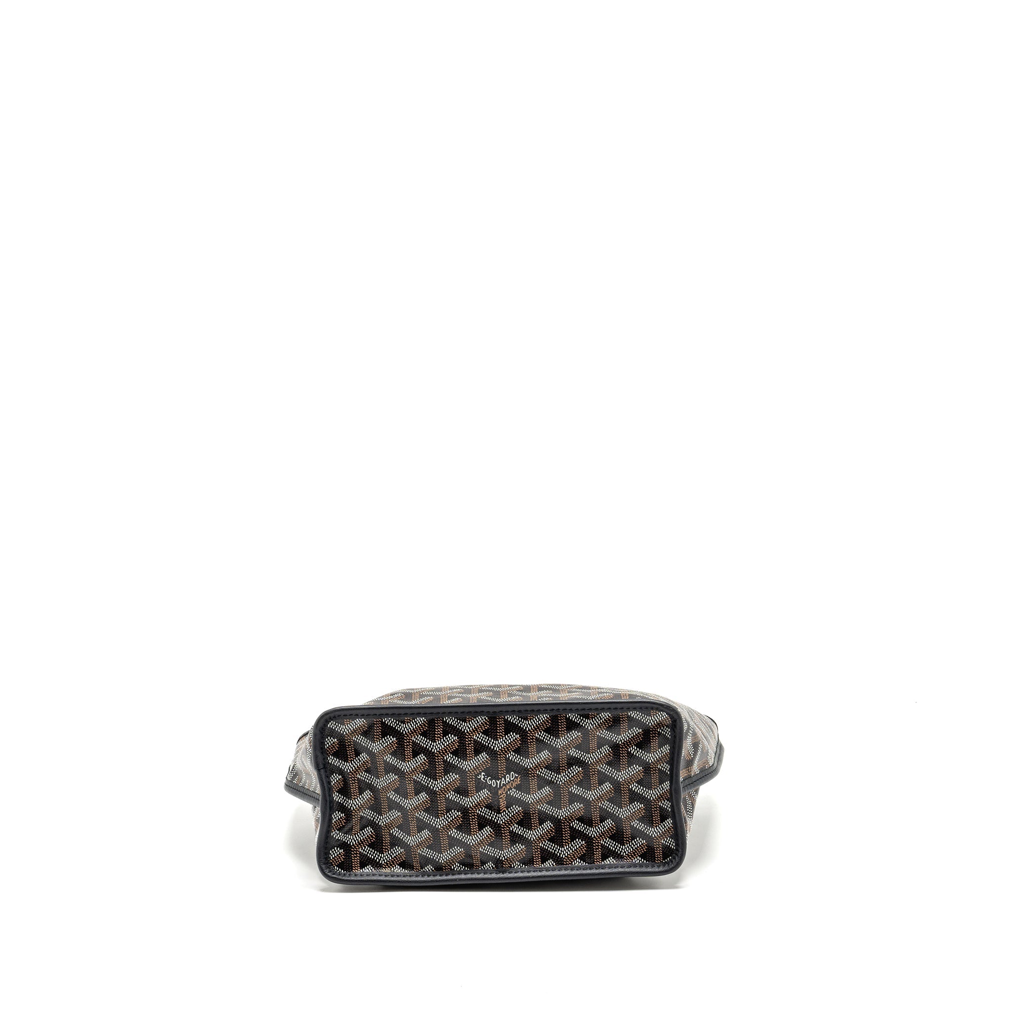 GOYARD MINI ANJOU TOTE GOYARDLINE CANVAS/LEATHER BLACK SHW