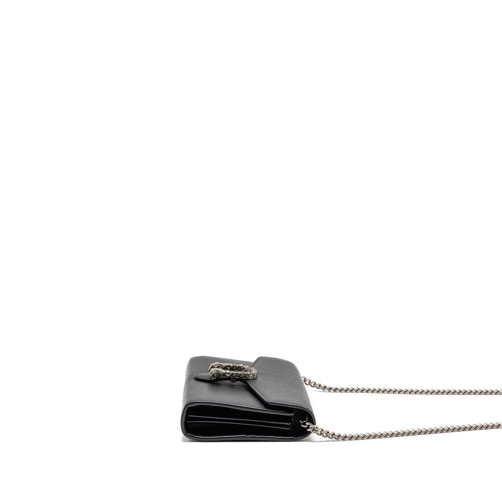 GUCCI DIONYSUS WALLET ON CHAIN CALFSKIN BLACK SHW