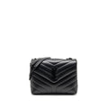 SAINT LAURENT/YSL MEDIUM LOULOU SHOULDER BAG CALFSKIN SO BLACK