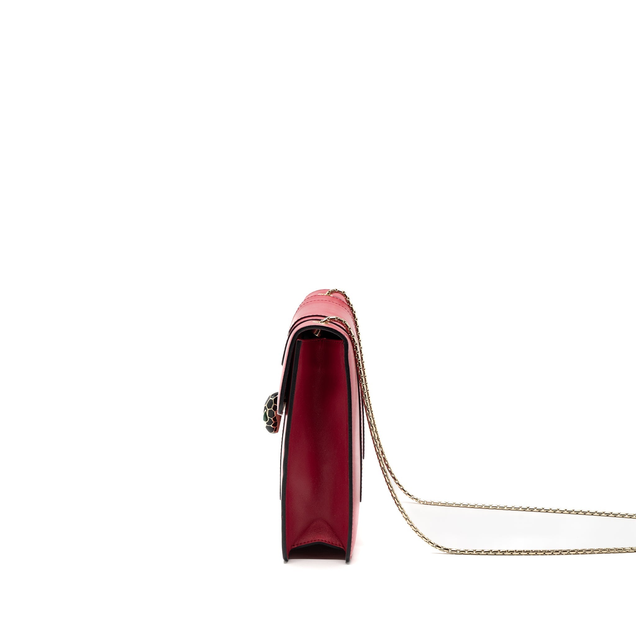 BVLGARI SERPENTI FOREVER CHAIN BAG CALFSKIN PINK LGHW