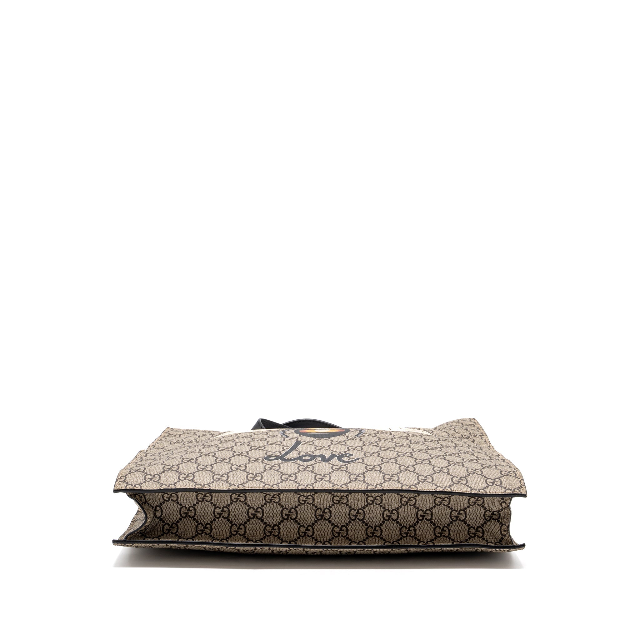 GUCCI BLIND FOR LOVE TOTE BAG GG SUPREME CANVAS BLACK/ MULTICOLOUR GHW