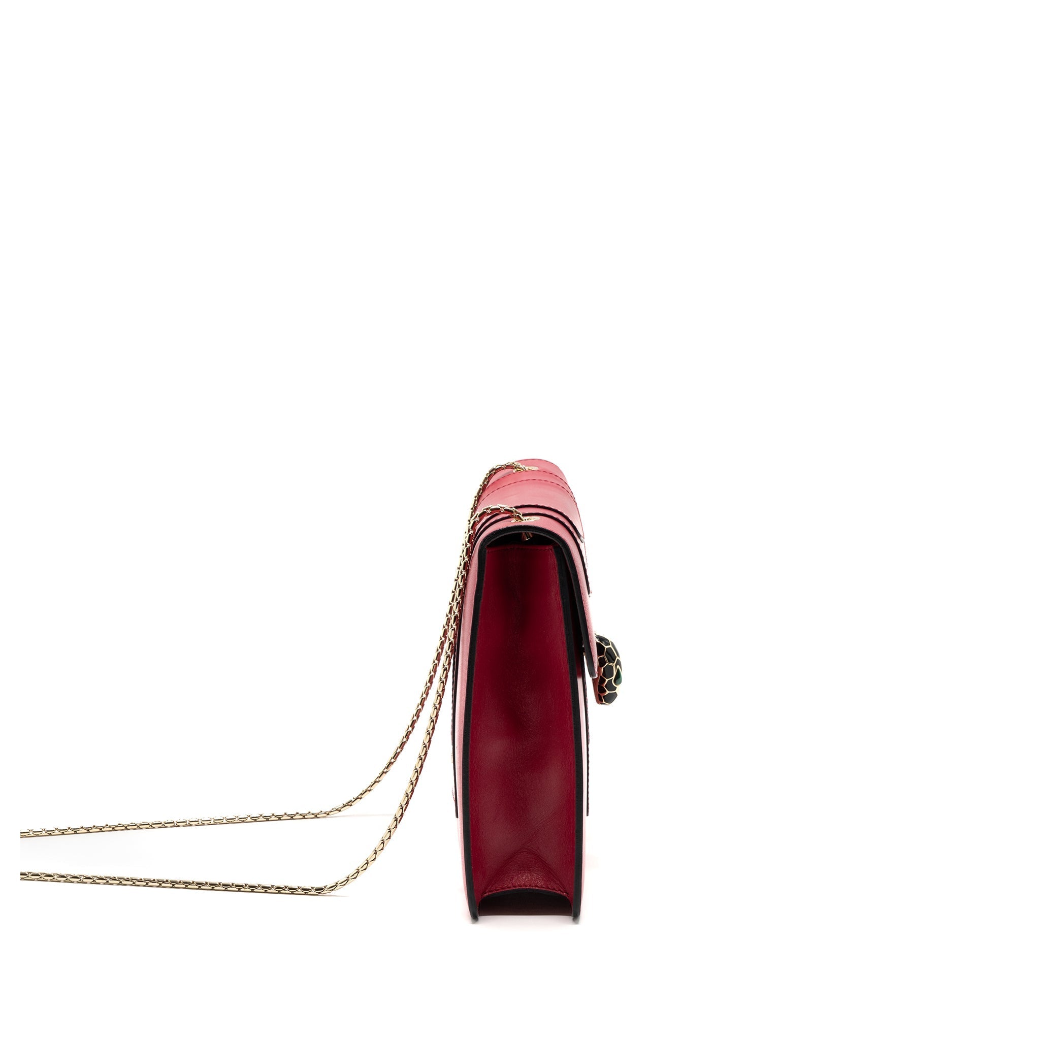BVLGARI SERPENTI FOREVER CHAIN BAG CALFSKIN PINK LGHW