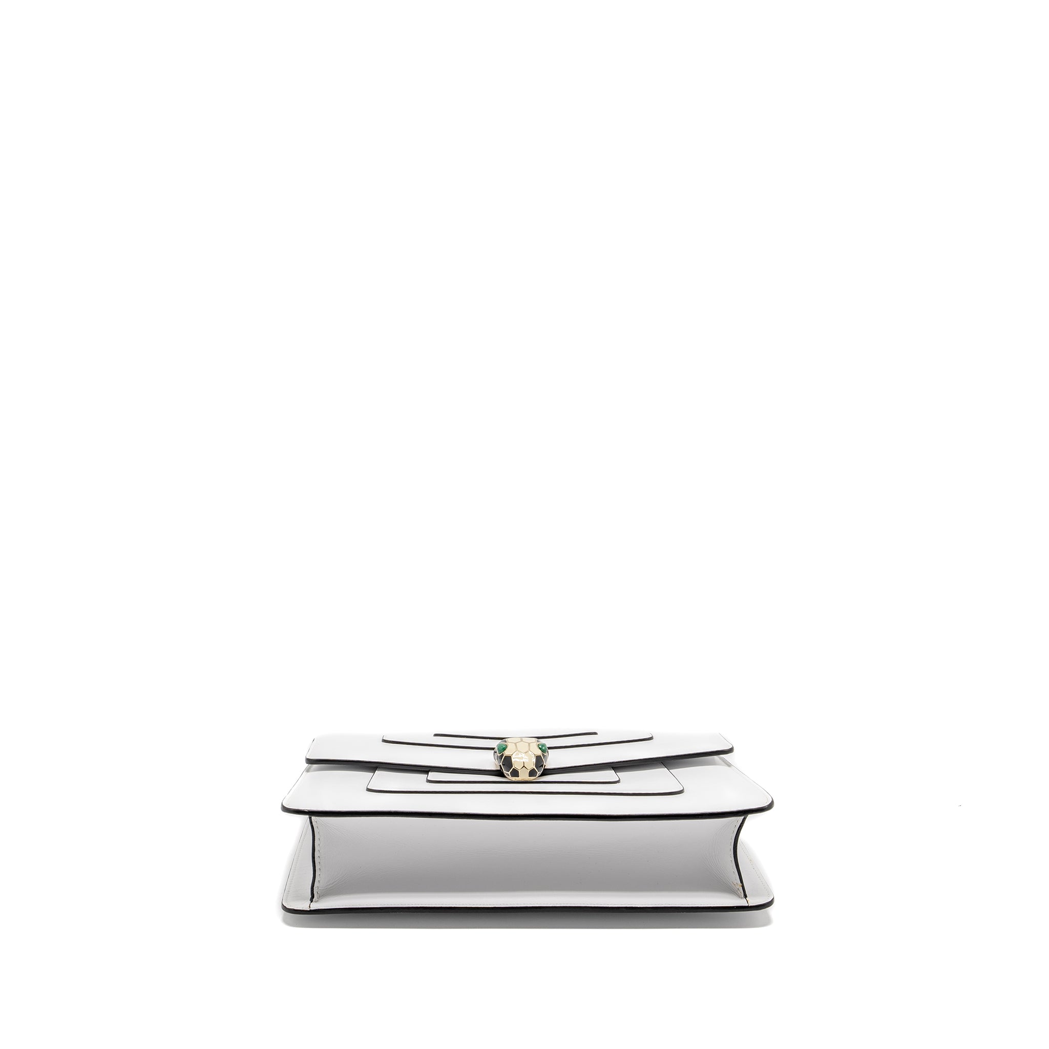 BVLGARI SERPENTI FOREVER CHAIN BAG CALFSKIN WHITE LGHW