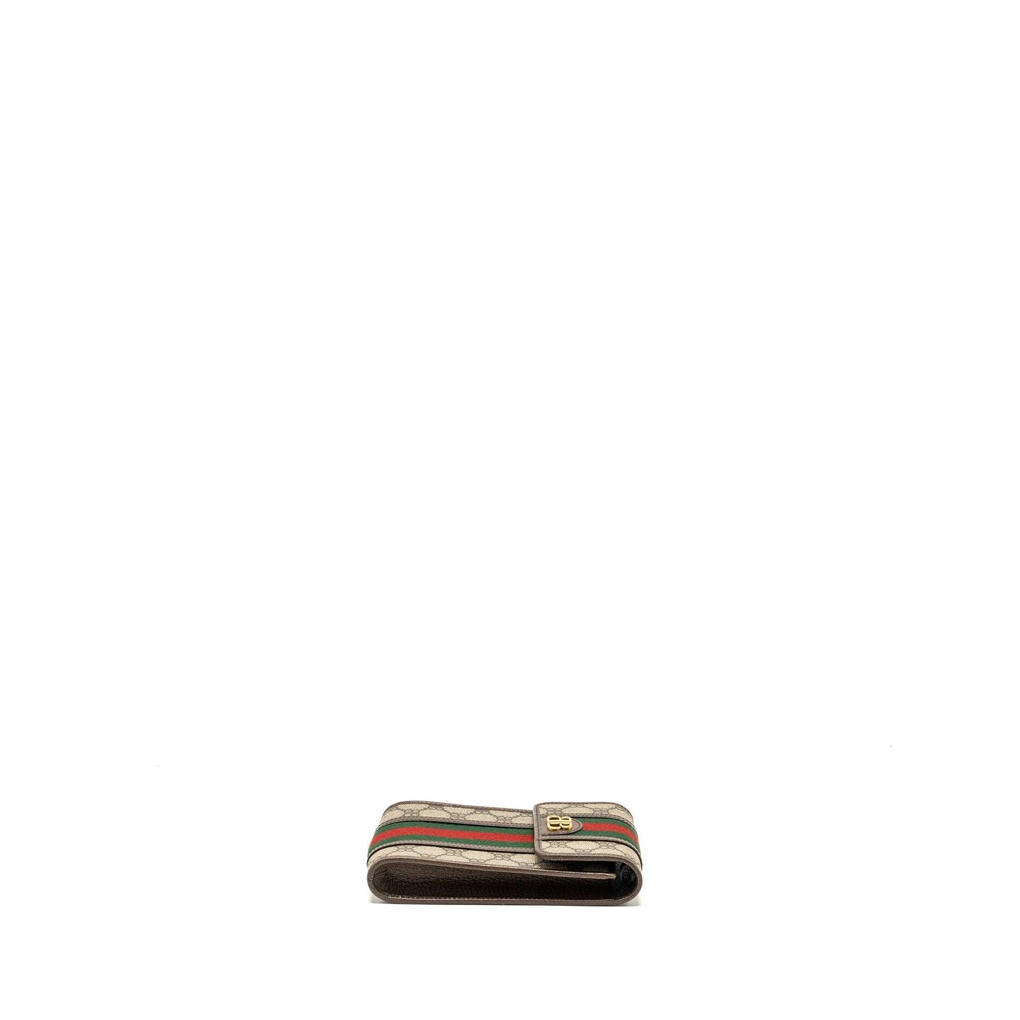 GUCCI X BALENCIAGA THE HACKER PROJECT PHONE CROSSBODY BAG CANVAS/LEATHER BROWN/MULTICOLOUR GHW