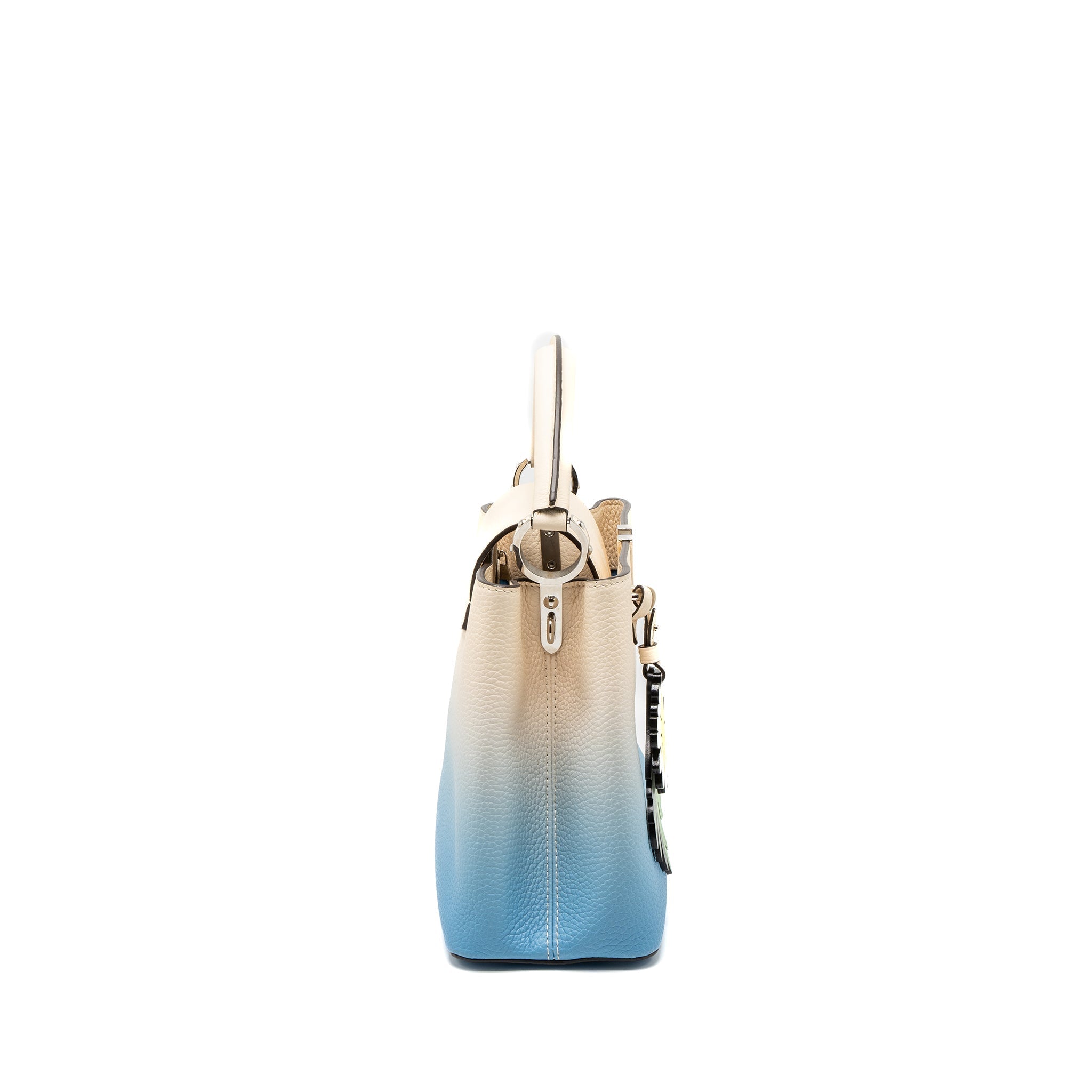 LOUIS VUITTON CAPUCINES MM TAURILLON OMBRÉ BLUE SHW (NEW VERSION)
