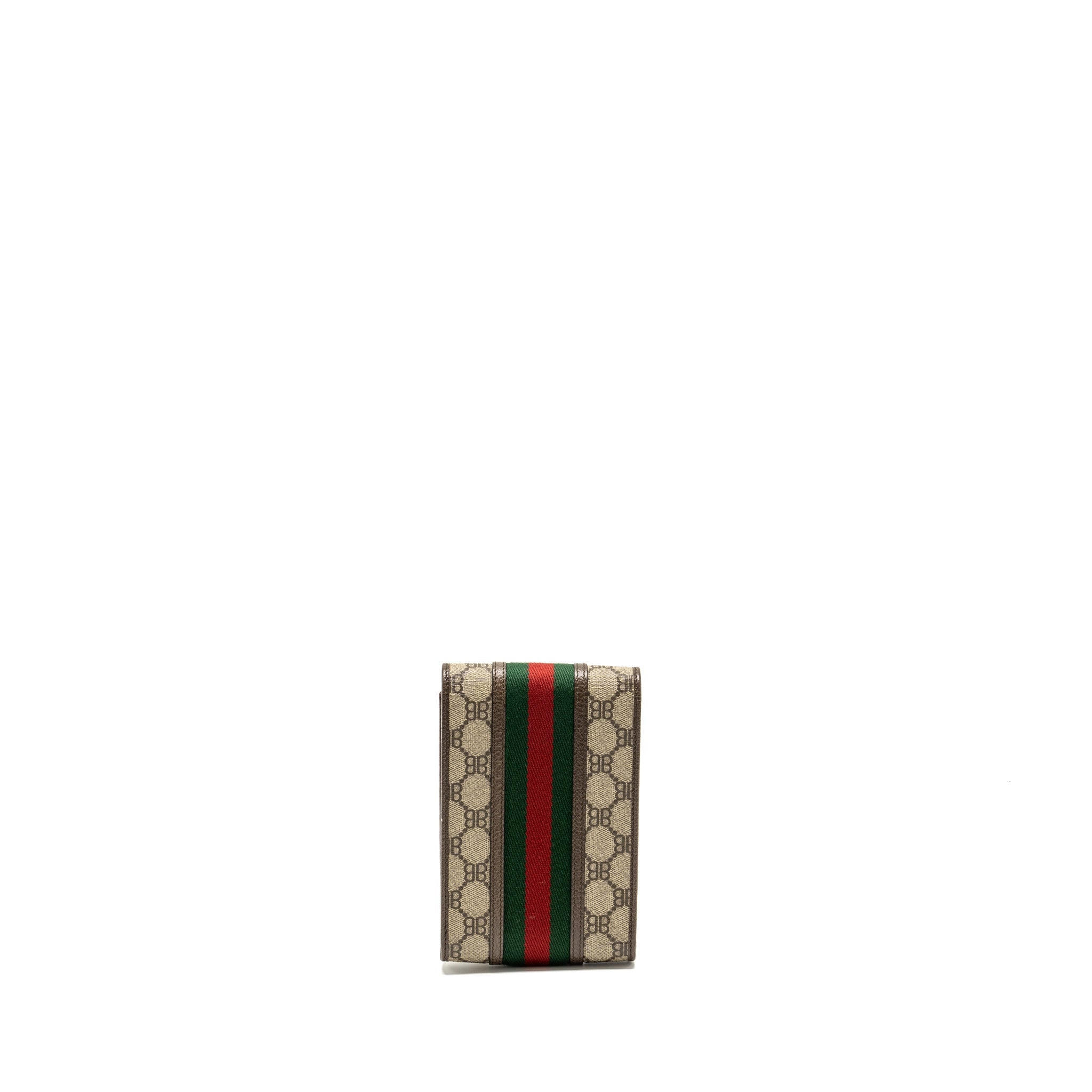 GUCCI X BALENCIAGA THE HACKER PROJECT PHONE CROSSBODY BAG CANVAS/LEATHER BROWN/MULTICOLOUR GHW