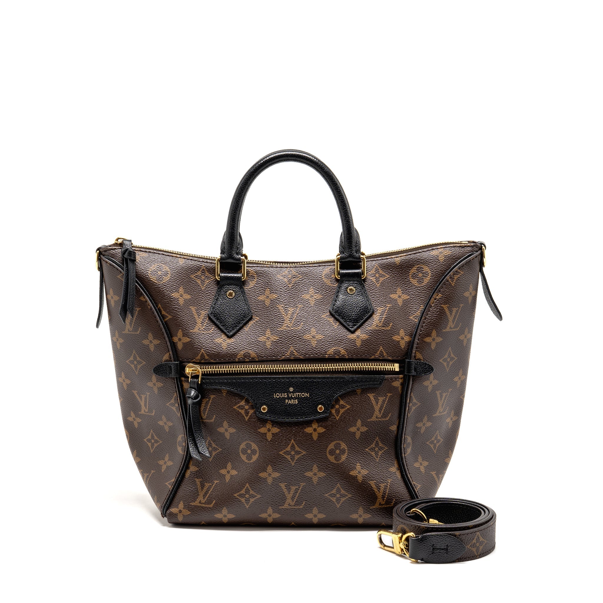 LOUIS VUITTON TOURNELLE PM MONOGRAM CANVAS BLACK GHW