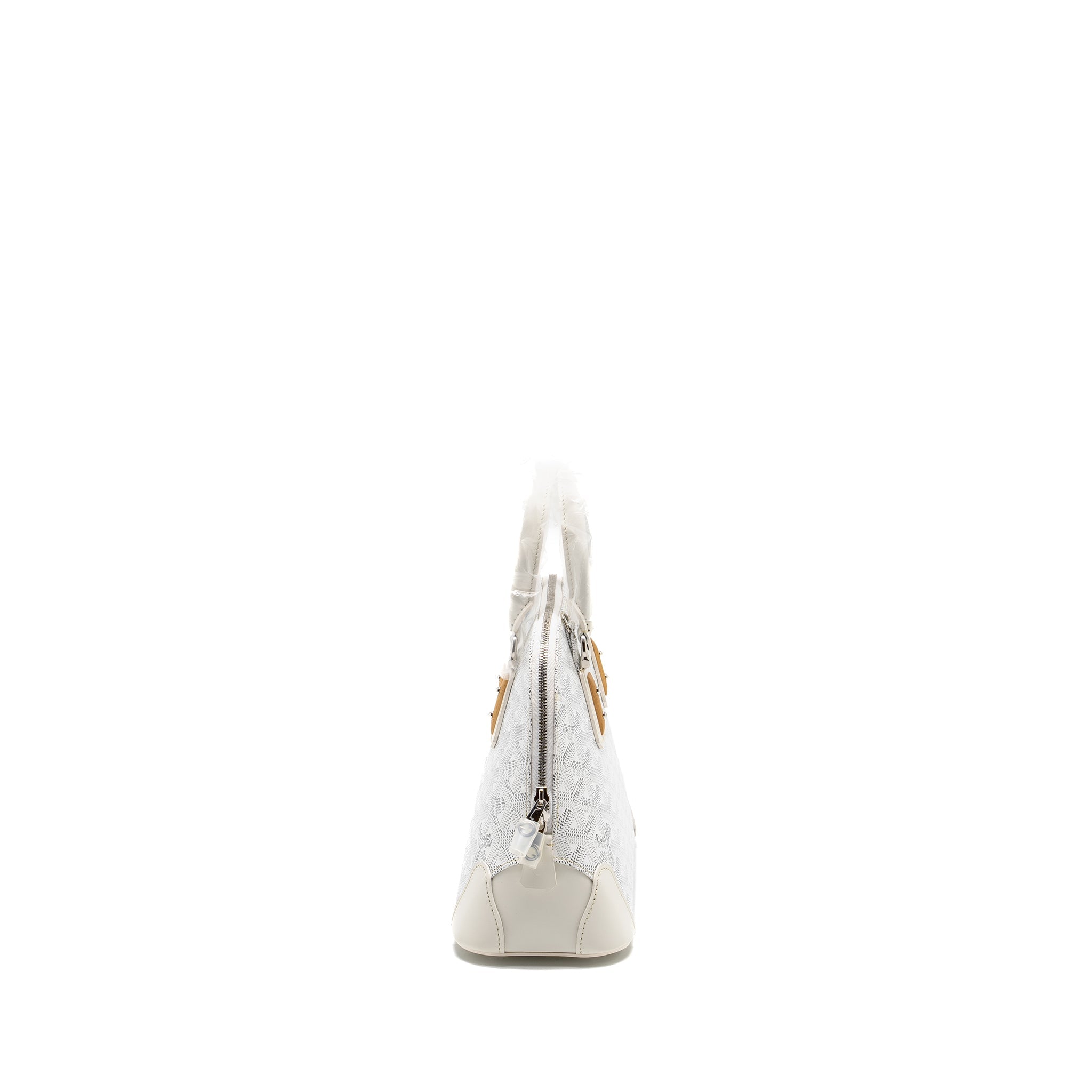 GOYARD MINI VENDOME MINI BAG GOYARDINE CANVAS/ CALFSKIN WHITE SHW