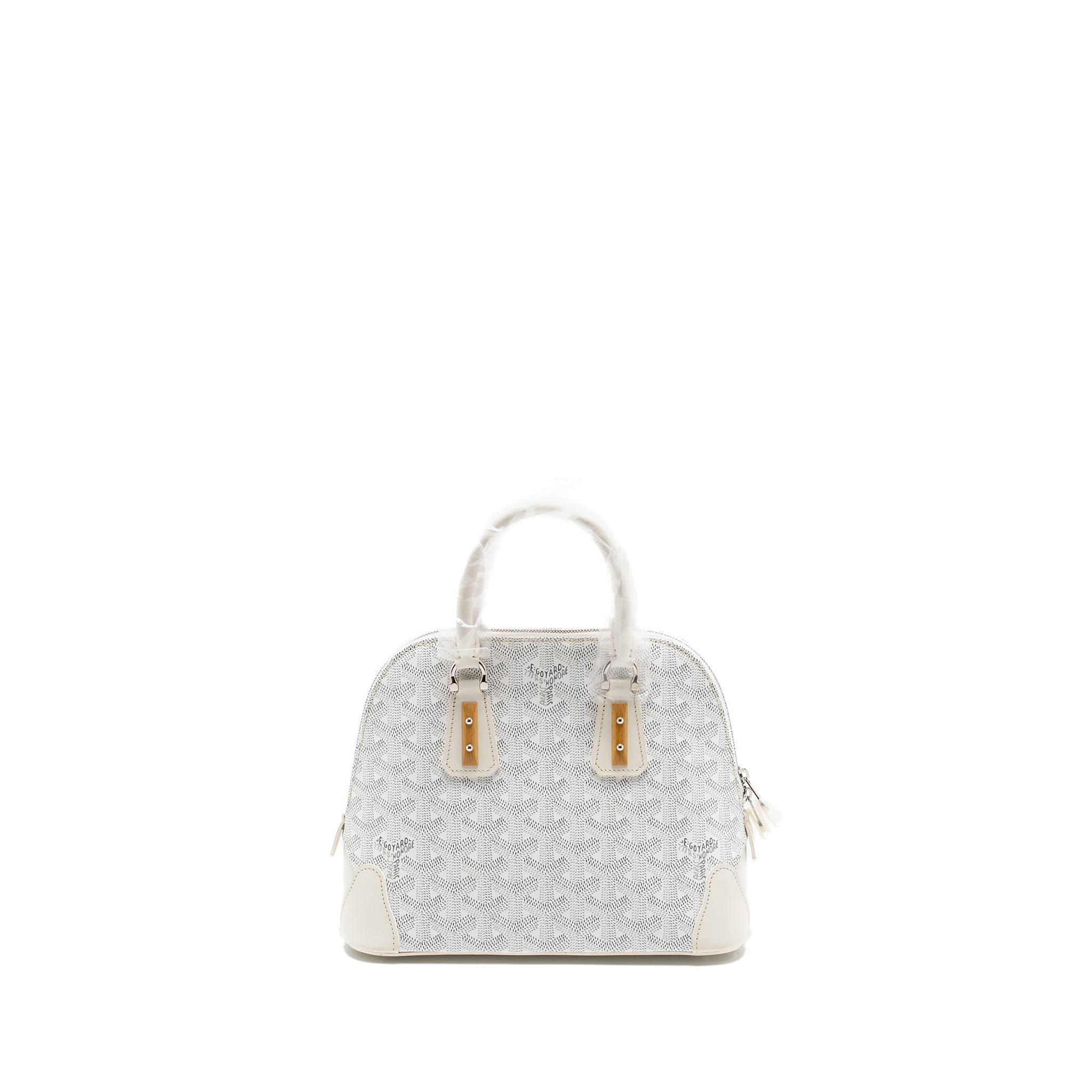 GOYARD MINI VENDOME MINI BAG GOYARDINE CANVAS/ CALFSKIN WHITE SHW