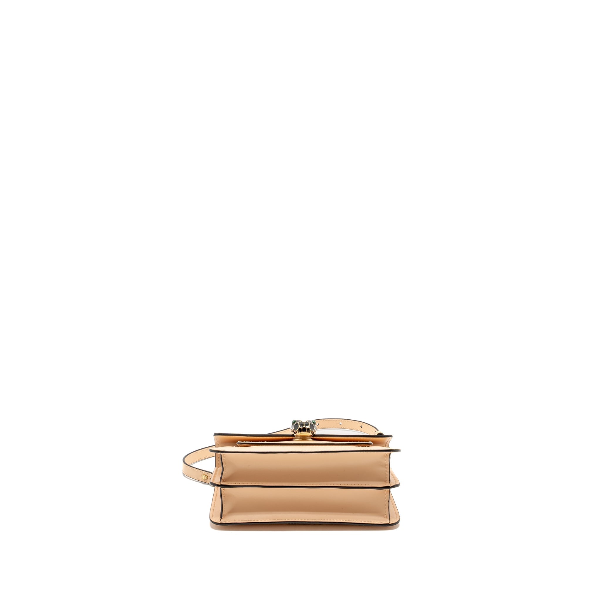 BVLGARI SERPENTI FOREVER FLAP BAG CALFSKIN PEACH LGHW