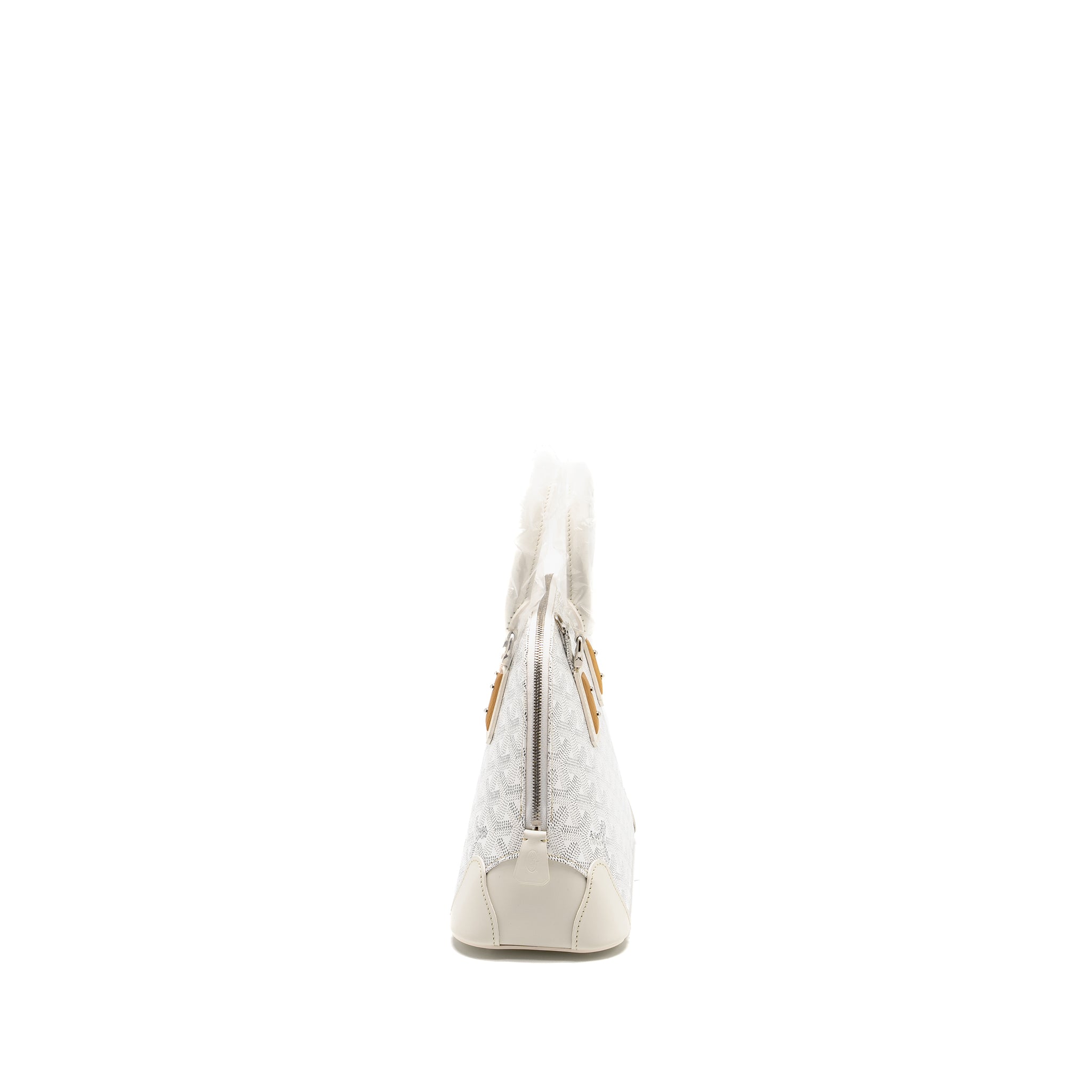 GOYARD MINI VENDOME MINI BAG GOYARDINE CANVAS/ CALFSKIN WHITE SHW